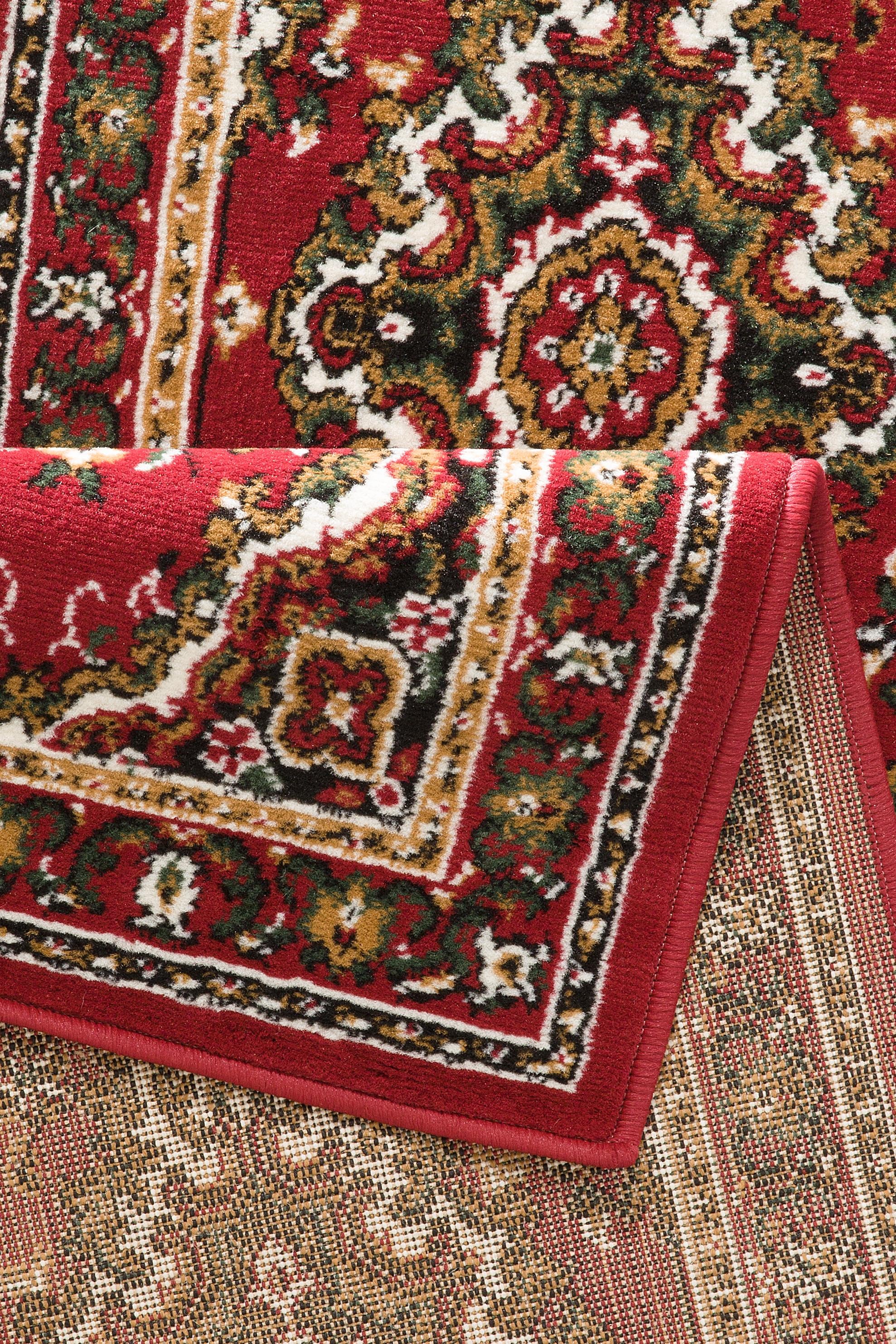 my home Bettumrandung »Oriental, Made in Belgium«, (3 tlg.), Läufer-Set, Kurzflor, Orient-Optik, mit Bordüre, pflegeleicht, elegant