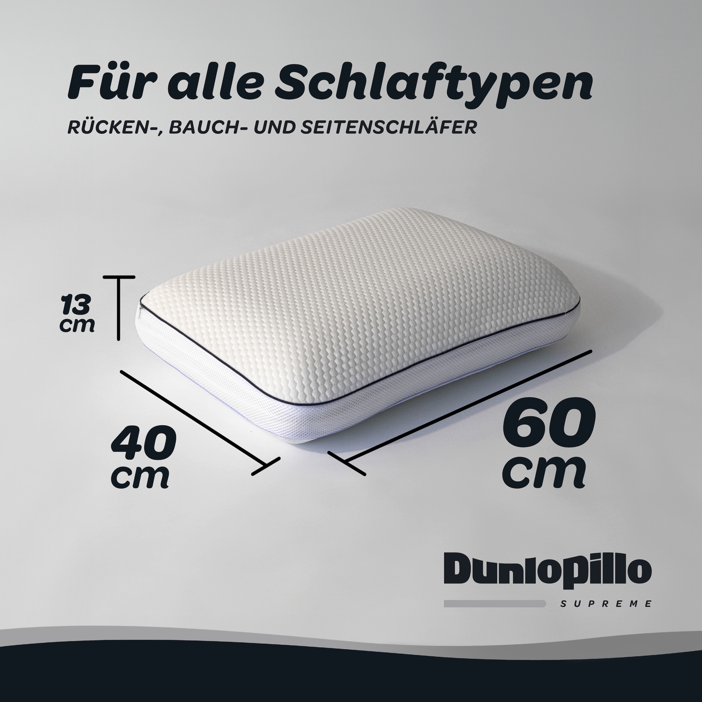 Dunlopillo Nackenstützkissen »Clima Flex mit anpassbarer Festigkeit« 1 Stk. tlg.
