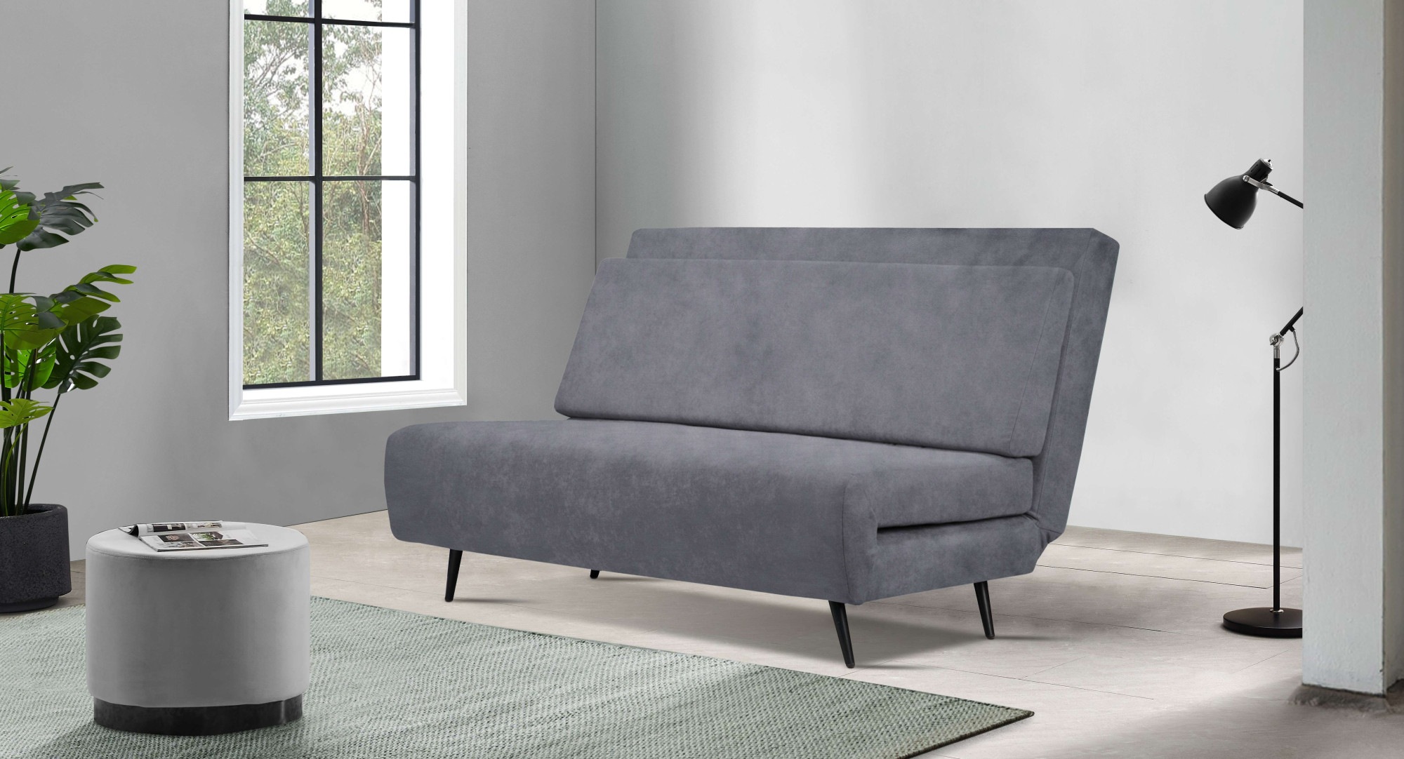 andas Schlafsofa »Linnea« Daybed mit aufklappbarer Liegefläche, in Webstoff günstig online kaufen