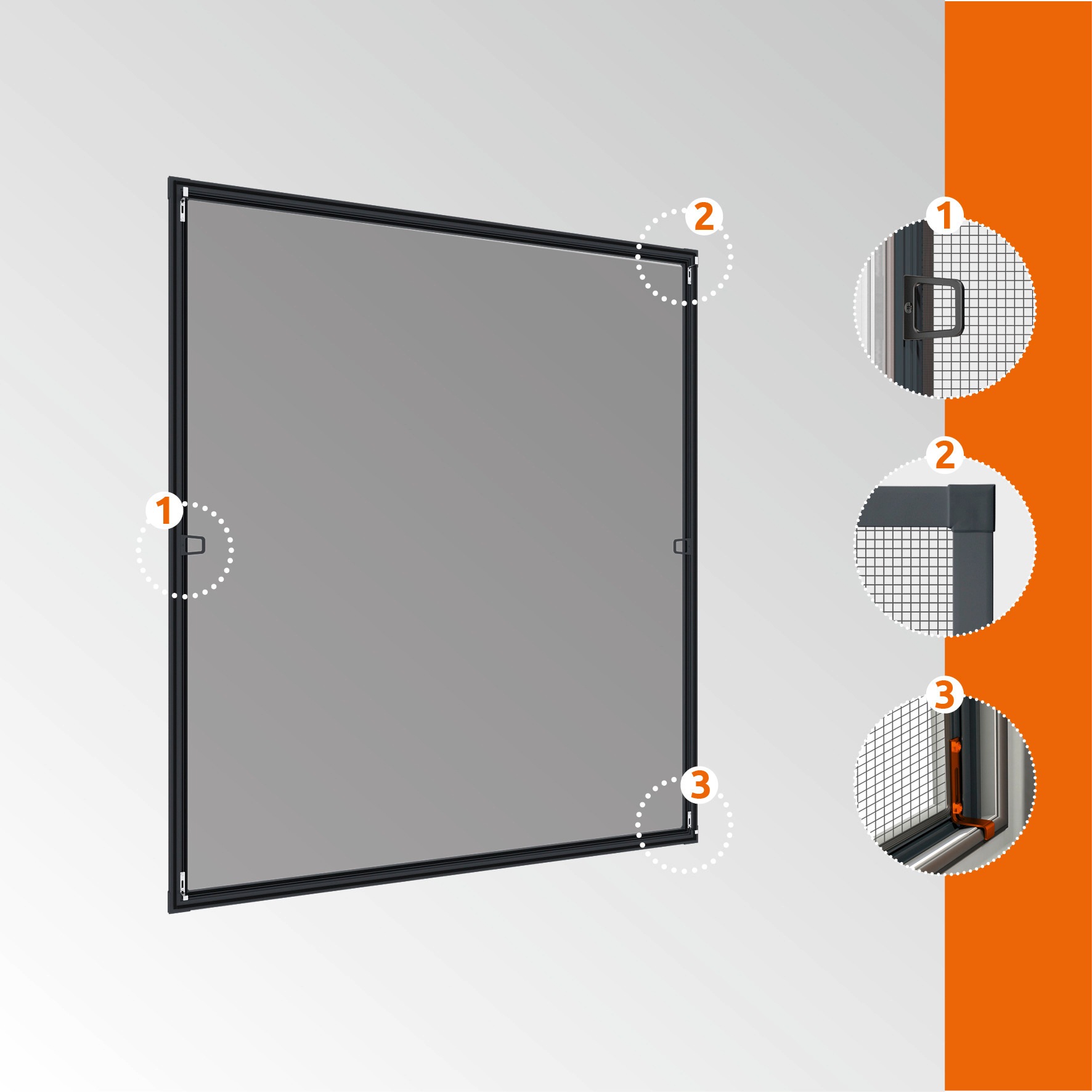 Windhager Insektenschutz-Fensterrahmen »PLUS« BxH: 140x150 cm