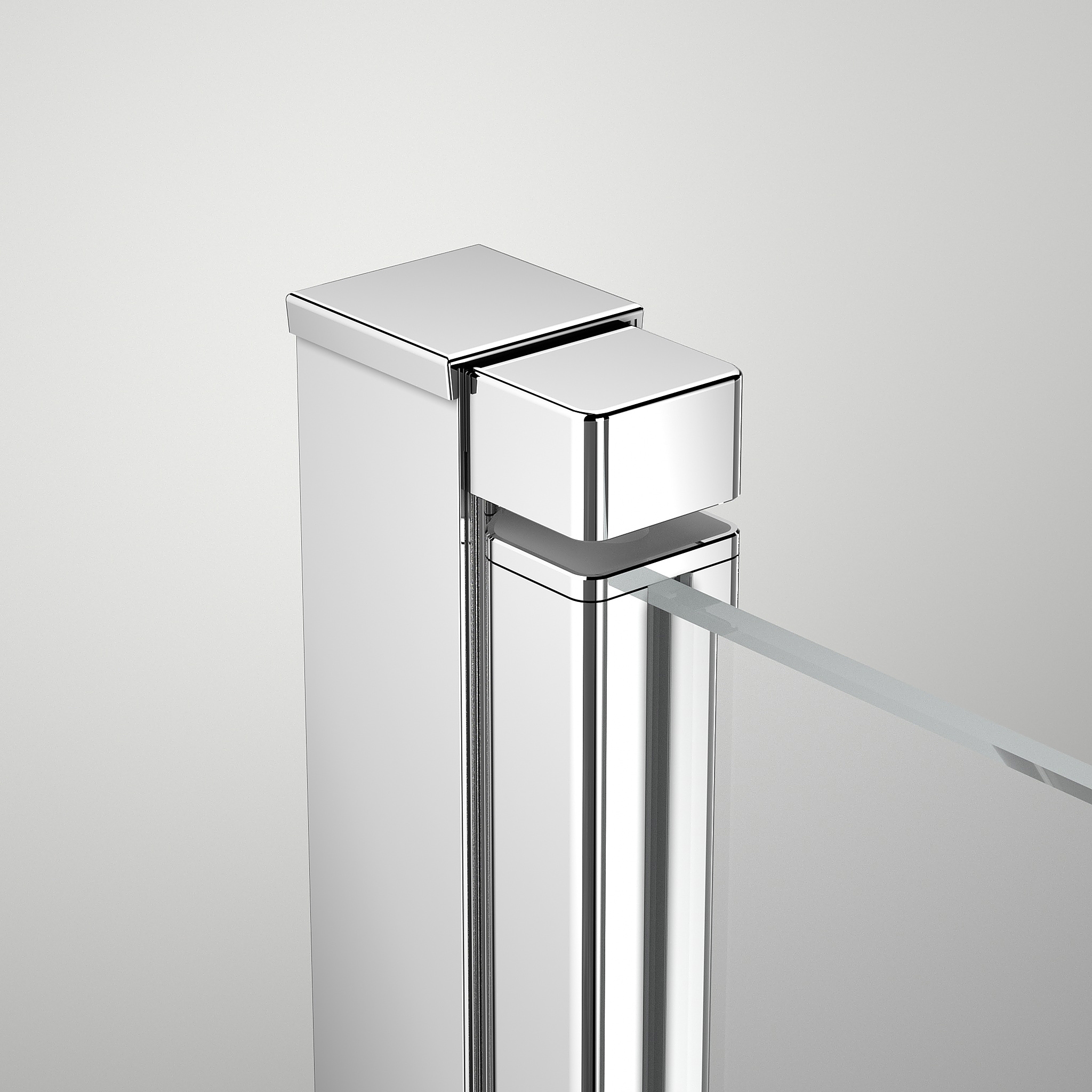 Marwell Dusch-Schwingtür »BRIGHT 80« seitenverkehrt aufbaubar, hochwertige Aluminiumprofile