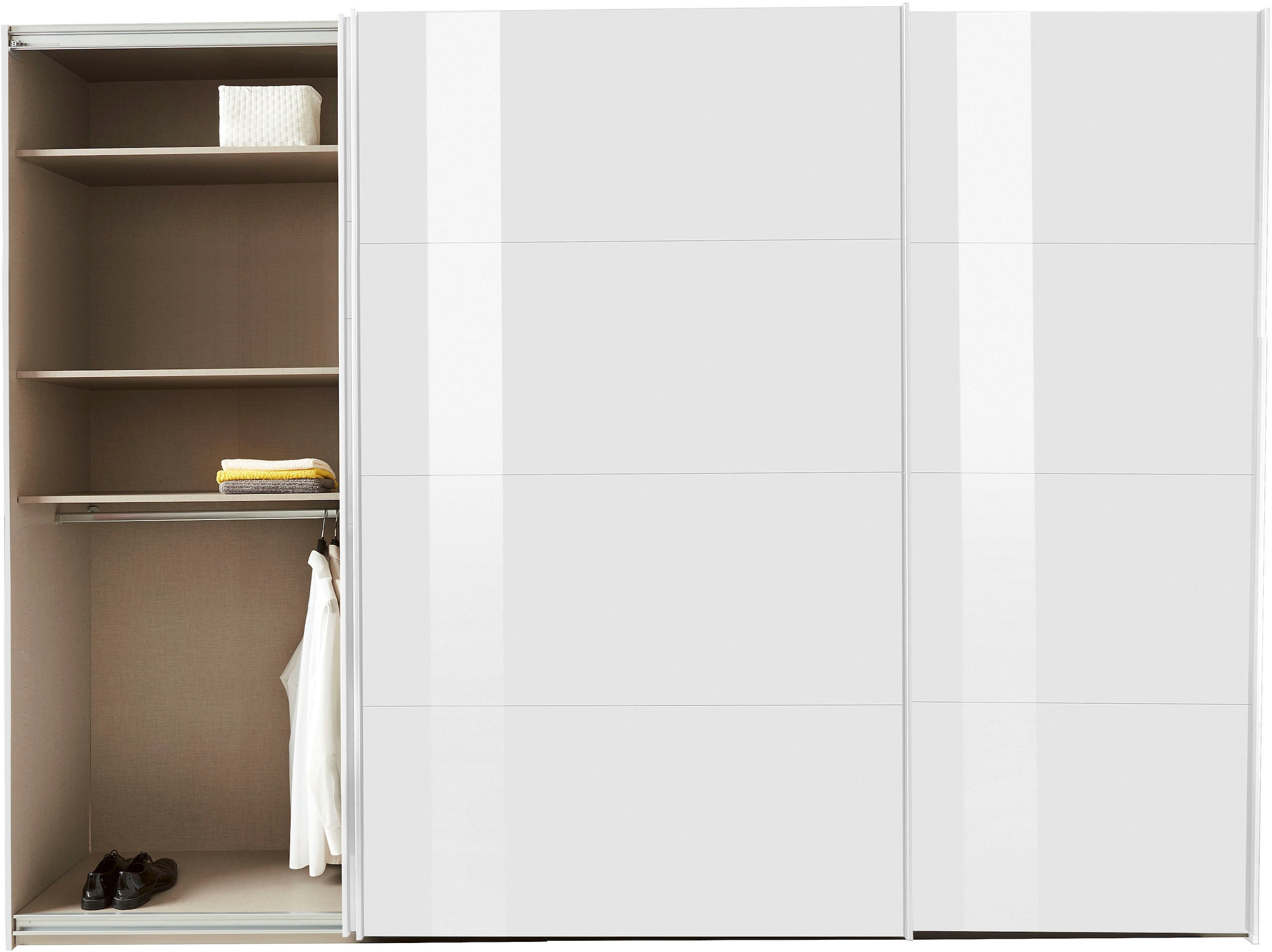 rauch Schwebetürenschrank »Kleiderschrank Schrank Garderobe TOPSELLER OTELI inkl. Inneneinteilung«, mit 3 Innenschubladen sowie zusätzlichen Einlegeböden MADE IN GERMANY