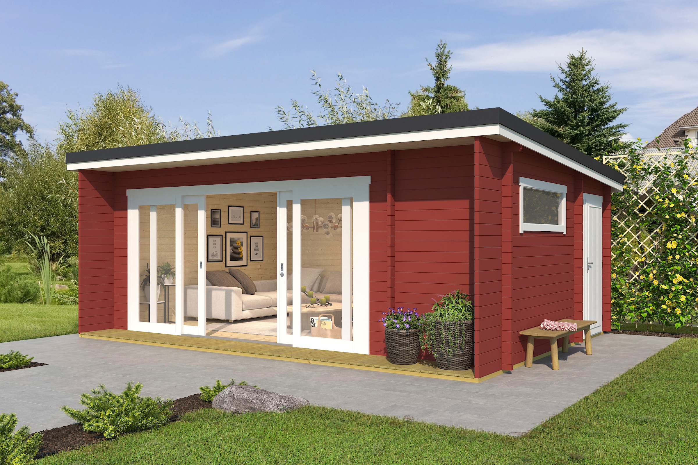 LASITA MAJA Gartenhaus »JAVA«, (Set, inkl. Fussbodenbretter zum verlegen)