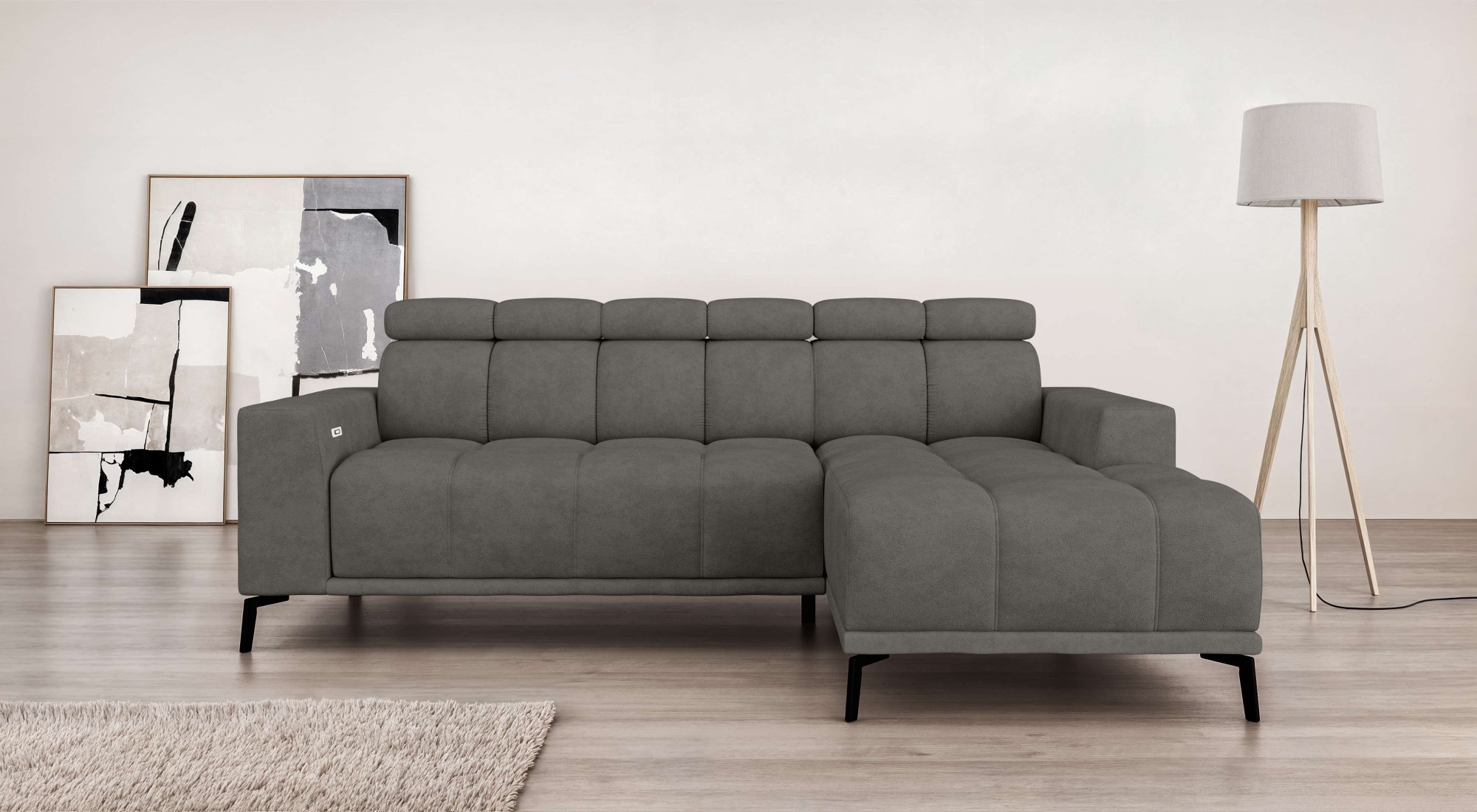 Home affaire Ecksofa »CAZIE, Designsofa, L-Form, trendige Bubble-Optik,« L- günstig online kaufen