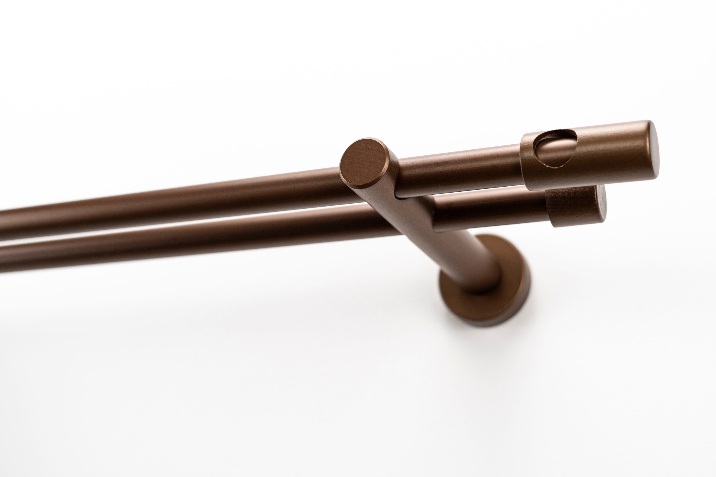 GARESA Gardinenstange »PANDRI« Ø 20 mm 2 läufig-läufig Wunschmaßlänge;Träge günstig online kaufen