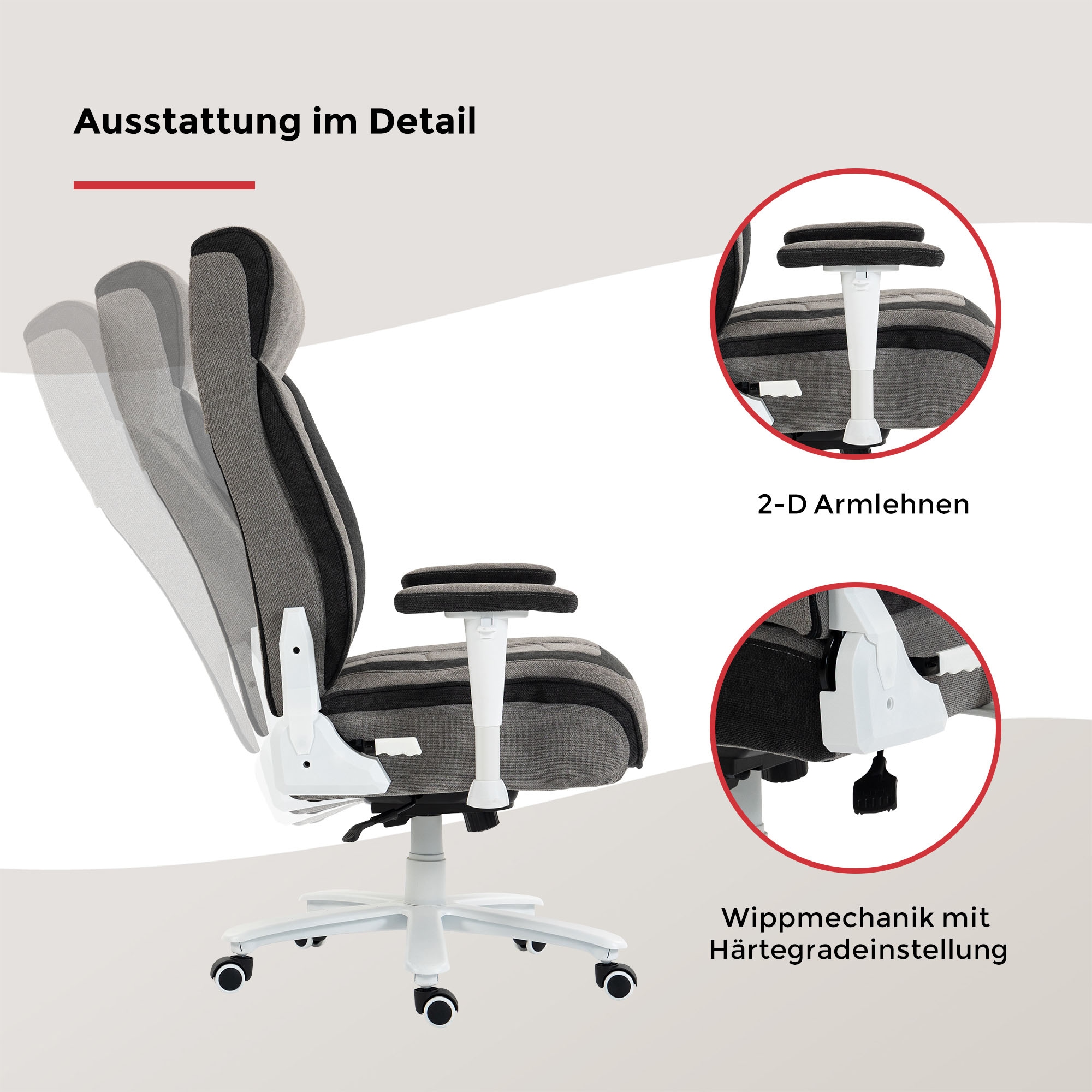 Duo Collection Gaming-Stuhl »Game-Rocker G-40 Large« () 1 Stk.Taschenfederkern