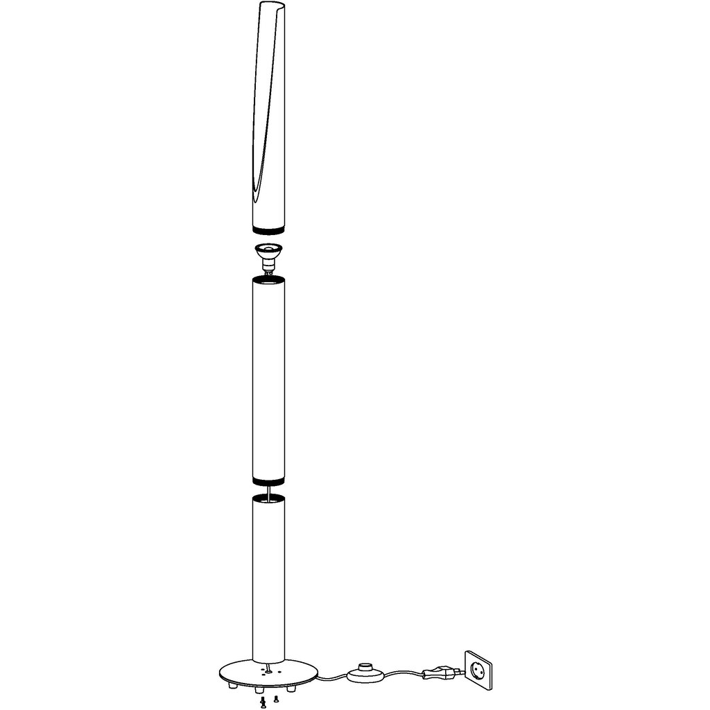 EGLO LED Stehlampe »BARBOTTO«, 1 flammig-flammig