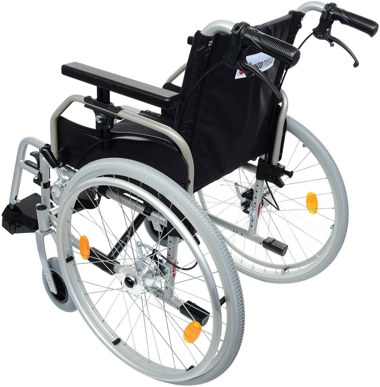 bescomedical Transportrollstuhl »Primus ML 2.0«, Sitzbreite 38 cm mit Trommelbremse und Komfortarmlehne