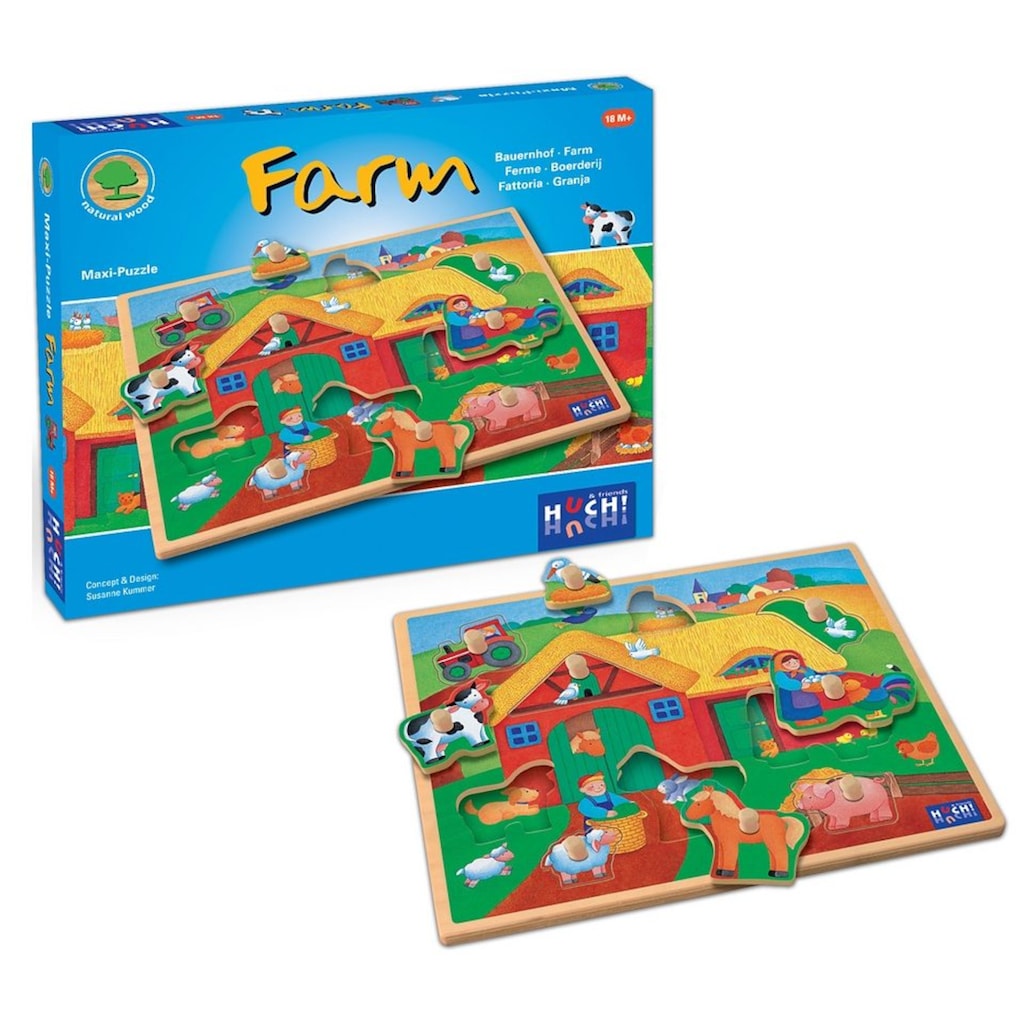 Huch! Puzzle »Wooden Line Farm«