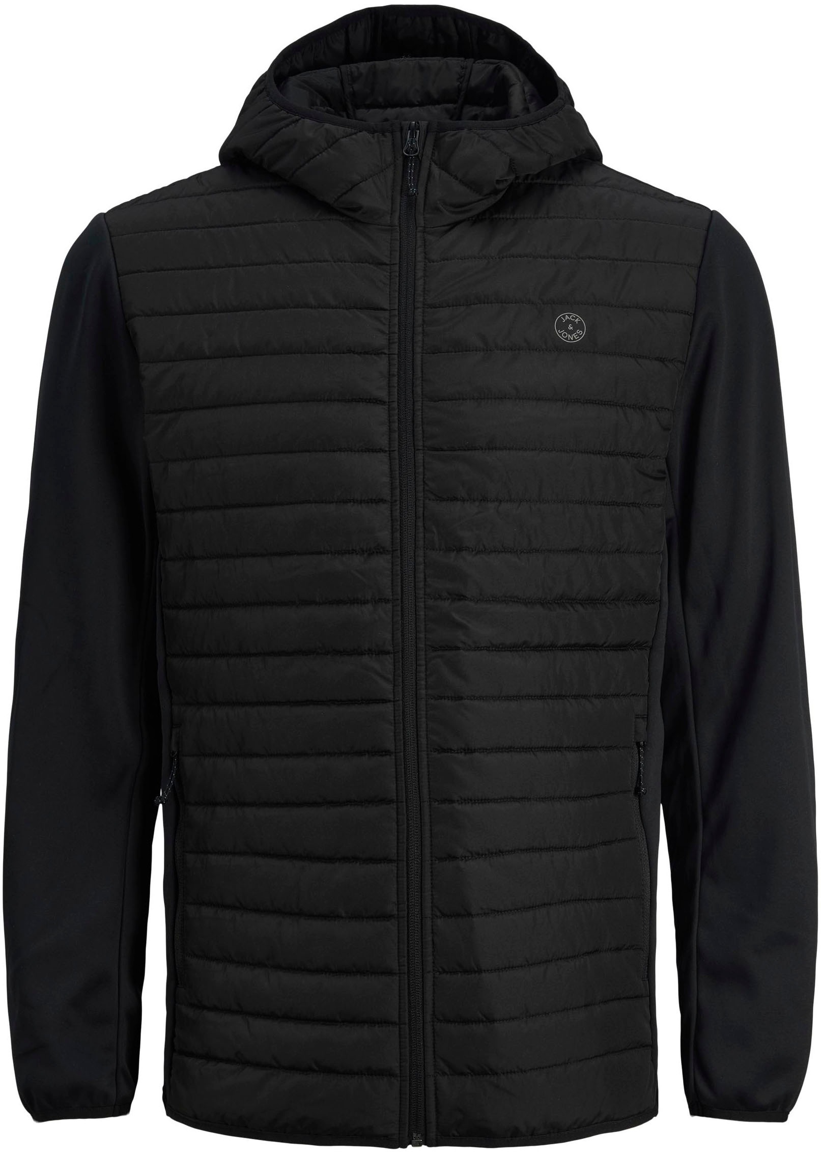 Jack & Jones Steppjacke »JJEMULTI mit Kapuze und Futter«, mit Kapuze, unifarben, modisch, regular fit, Polyester