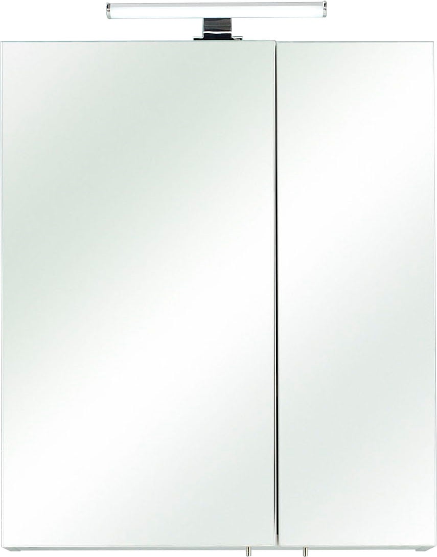 »Quickset cm, Schalter-/Steckdosenbox 2-türig, online 936«, PELIPAL bestellen LED-Beleuchtung, Spiegelschrank Breite 60
