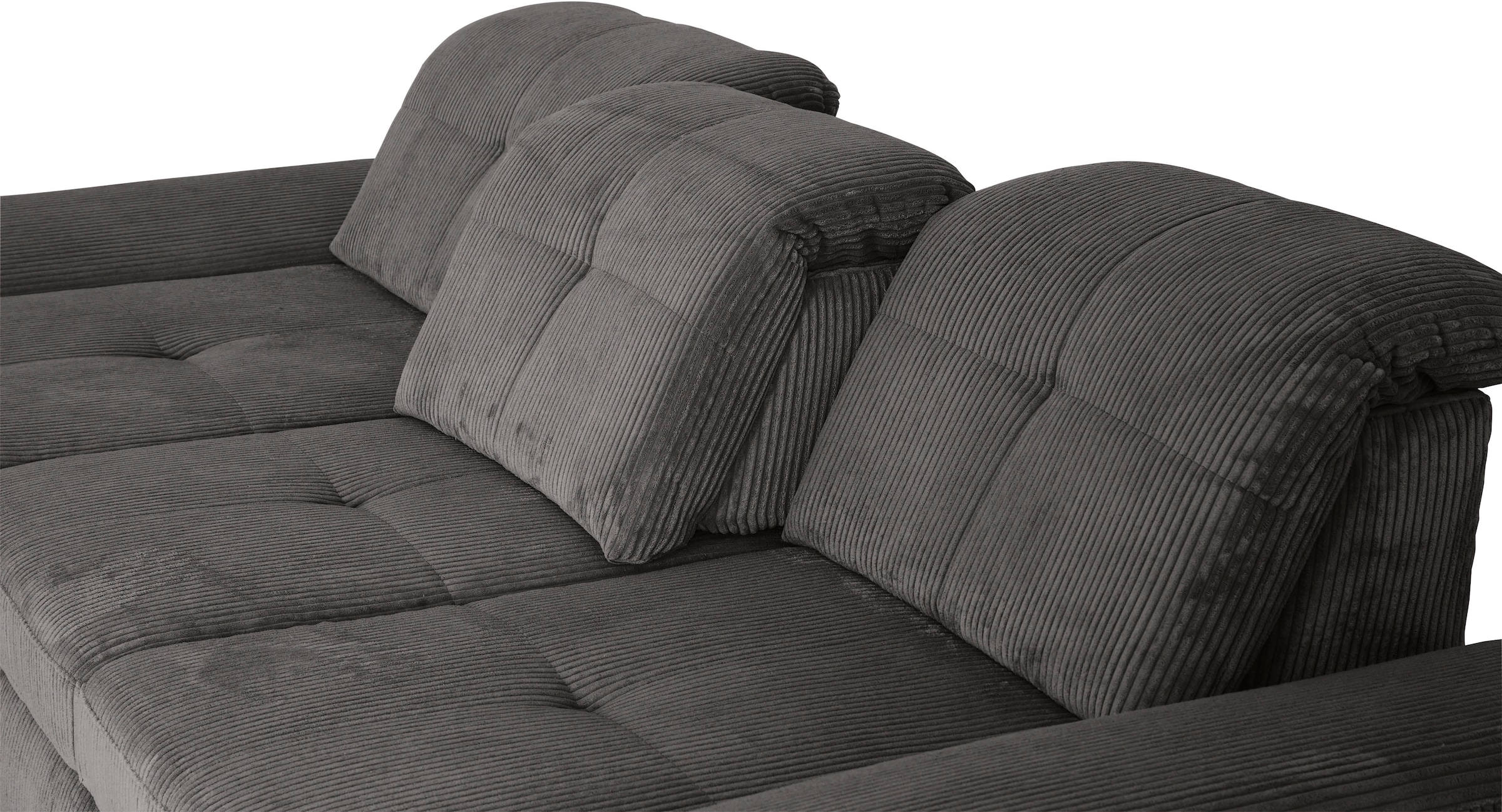 Die PlanBar Ecksofa »MP-IN16037 L-Form, Breite 289 cm, mit Kaltschaum-Polsterung« mit Sitztiefenverstellung & Zierkissen