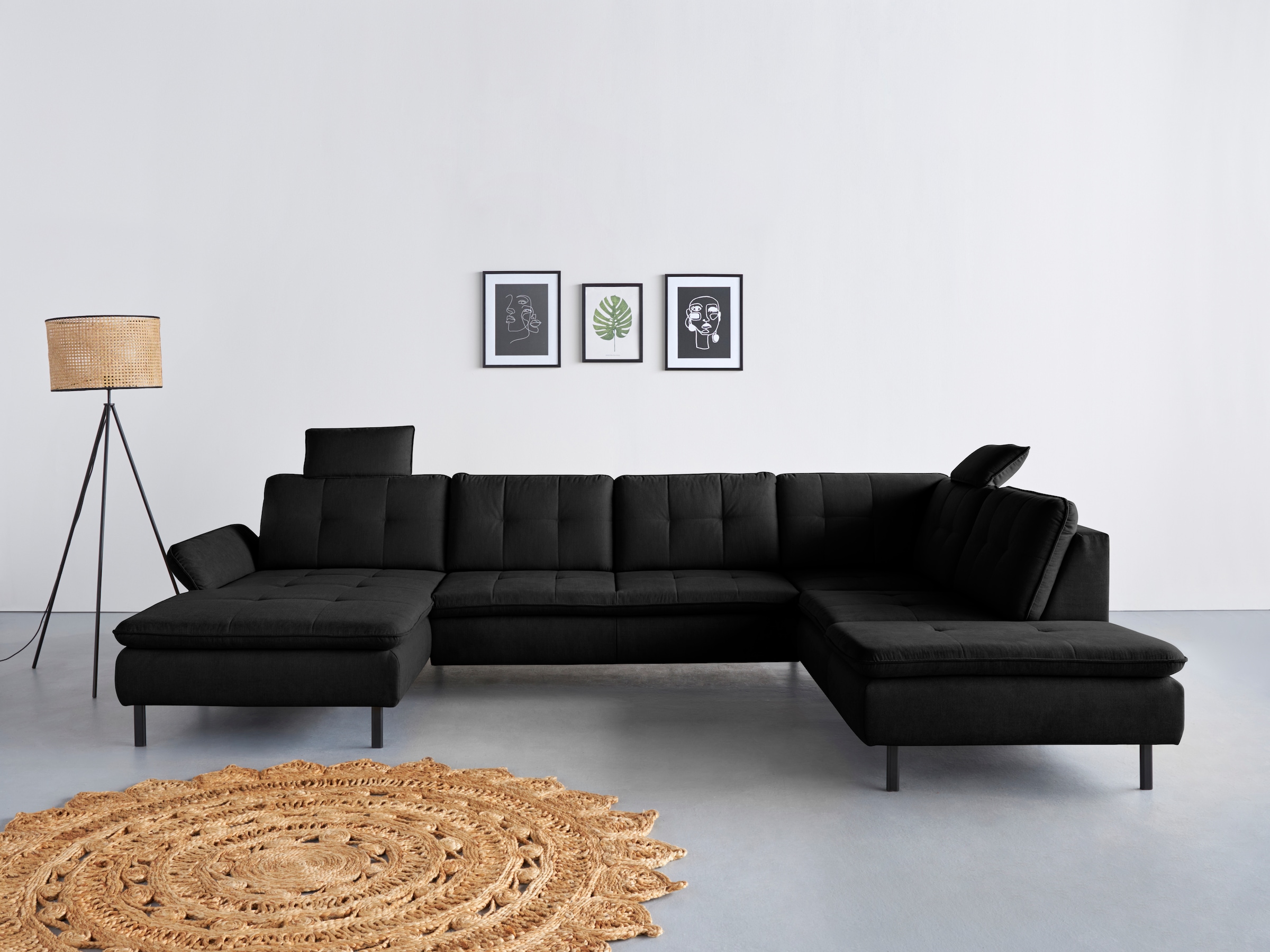 Home affaire Wohnlandschaft »Birkholm U-Form« Armlehnverstellung, auch in E günstig online kaufen