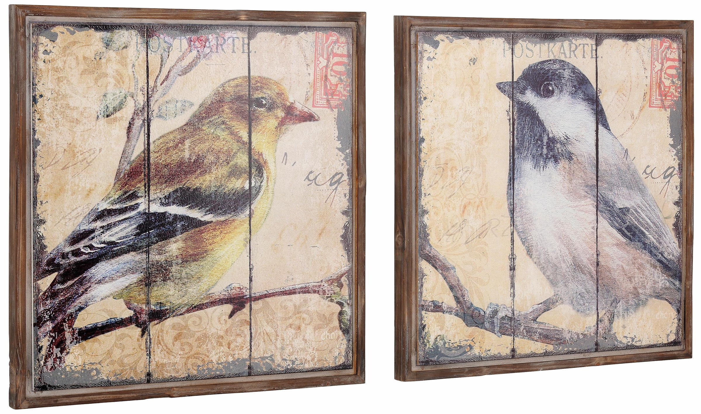 HOFMANN LIVING AND MORE Bild »Vogel«, (Set), Tiermotiv (Set, 2 St.) günstig online kaufen
