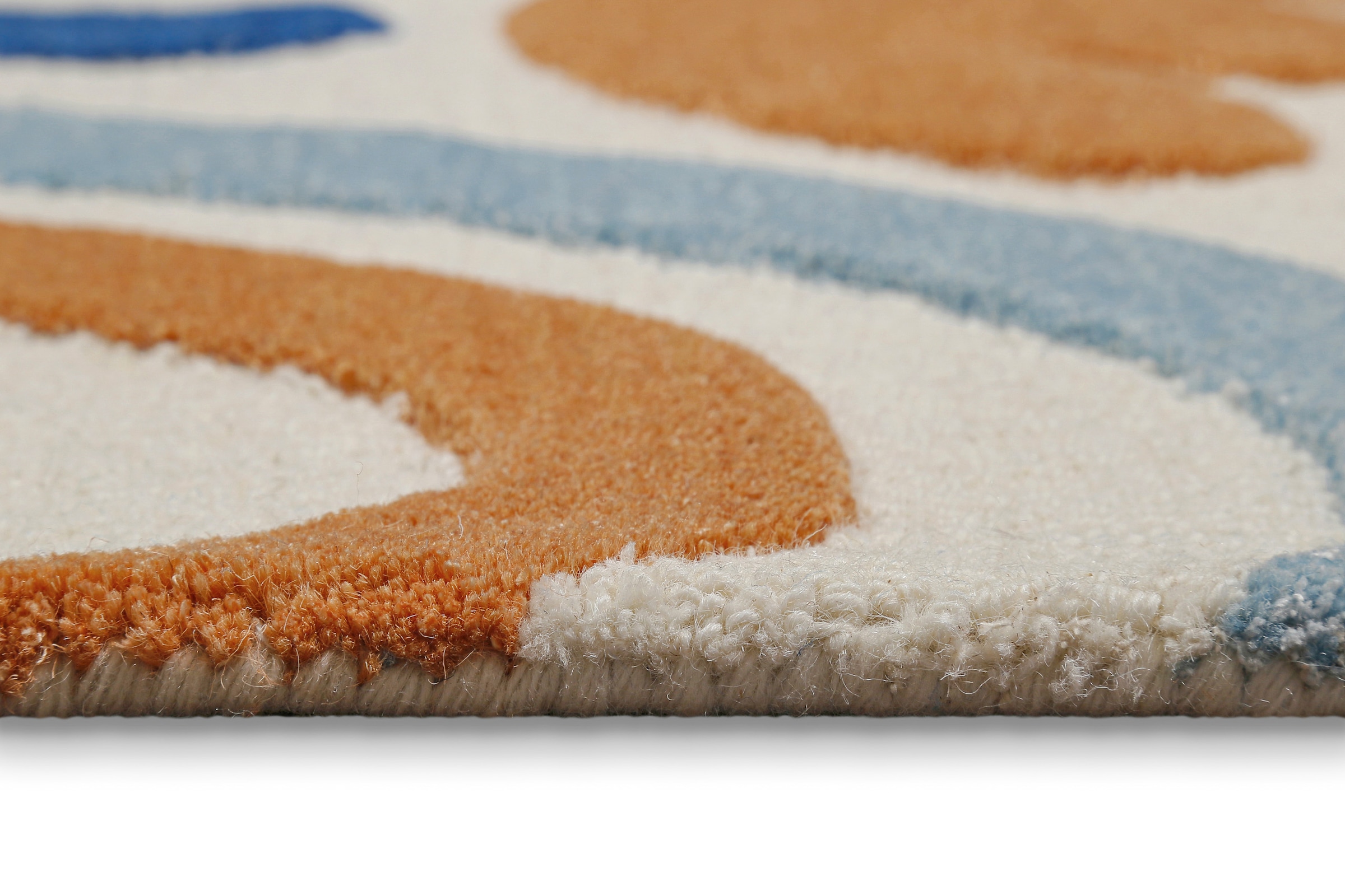 SMART KIDS Kinderteppich »Scribble« rechteckig 16 mm Höhe Kinderteppich, Hoch-Tief-Effekt, Schurwolle, handgetuftet, Spielzimmer