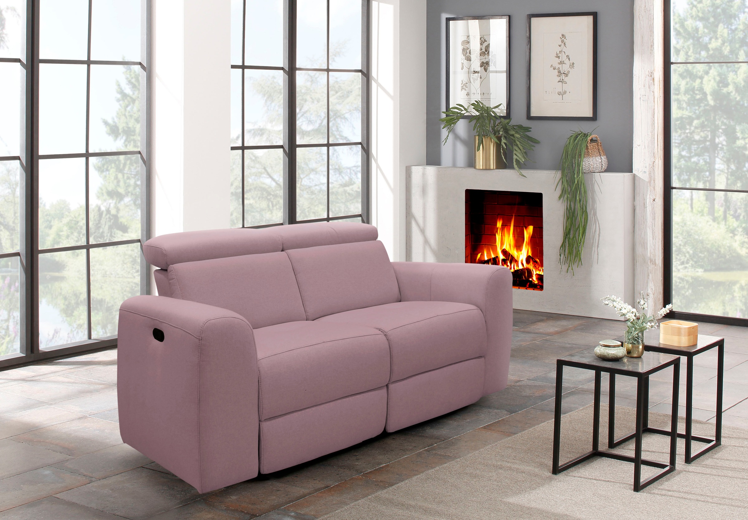 Home affaire 2-Sitzer »Sentrano« 152 cm, man. o. elektr. Relaxfunktion und günstig online kaufen