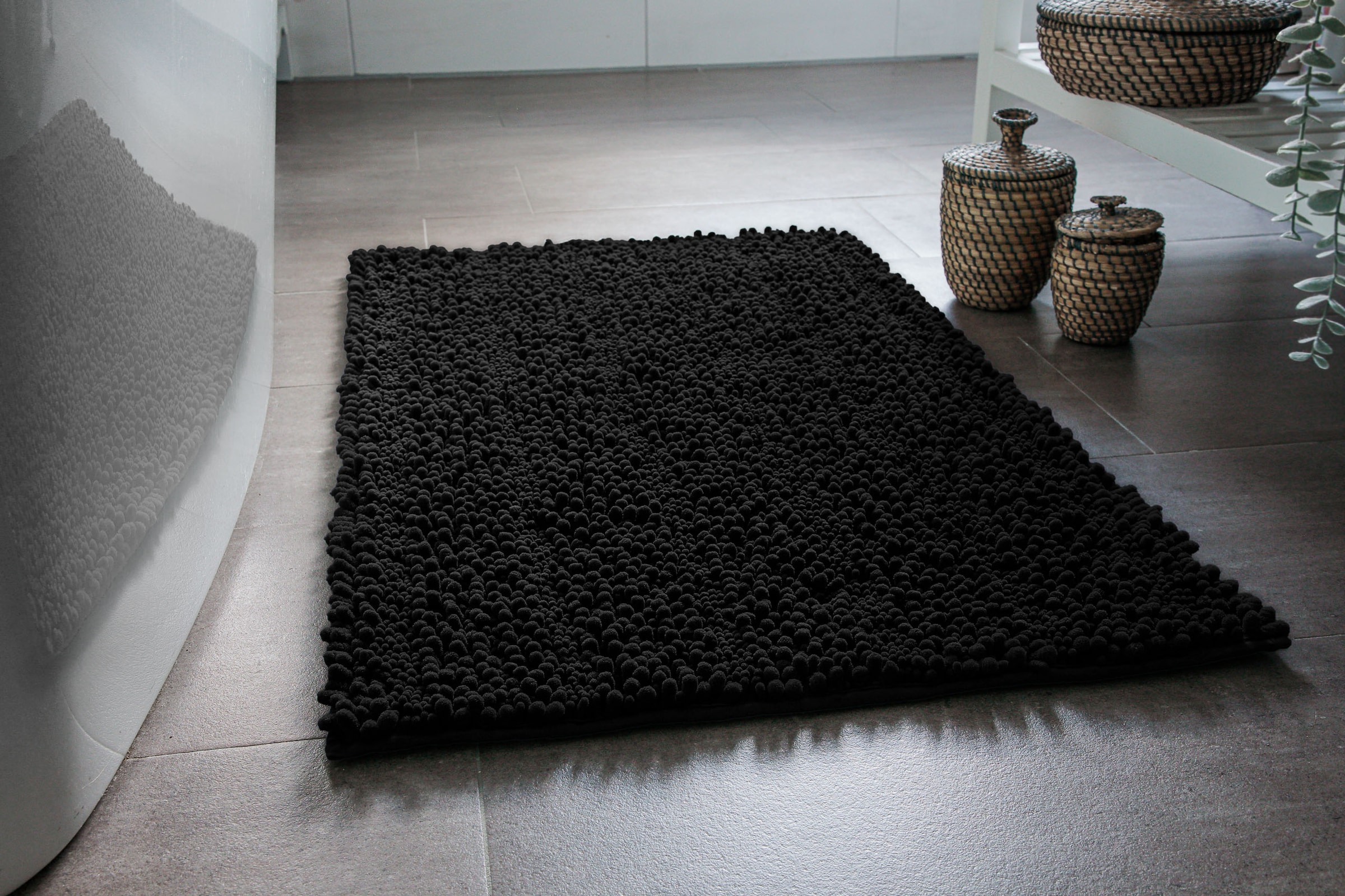 Wecon home Basics Badematte »Benno« Höhe 22 mm waschbar, rutschfest, sehr weich, strapazierfähig, Chenille, robust