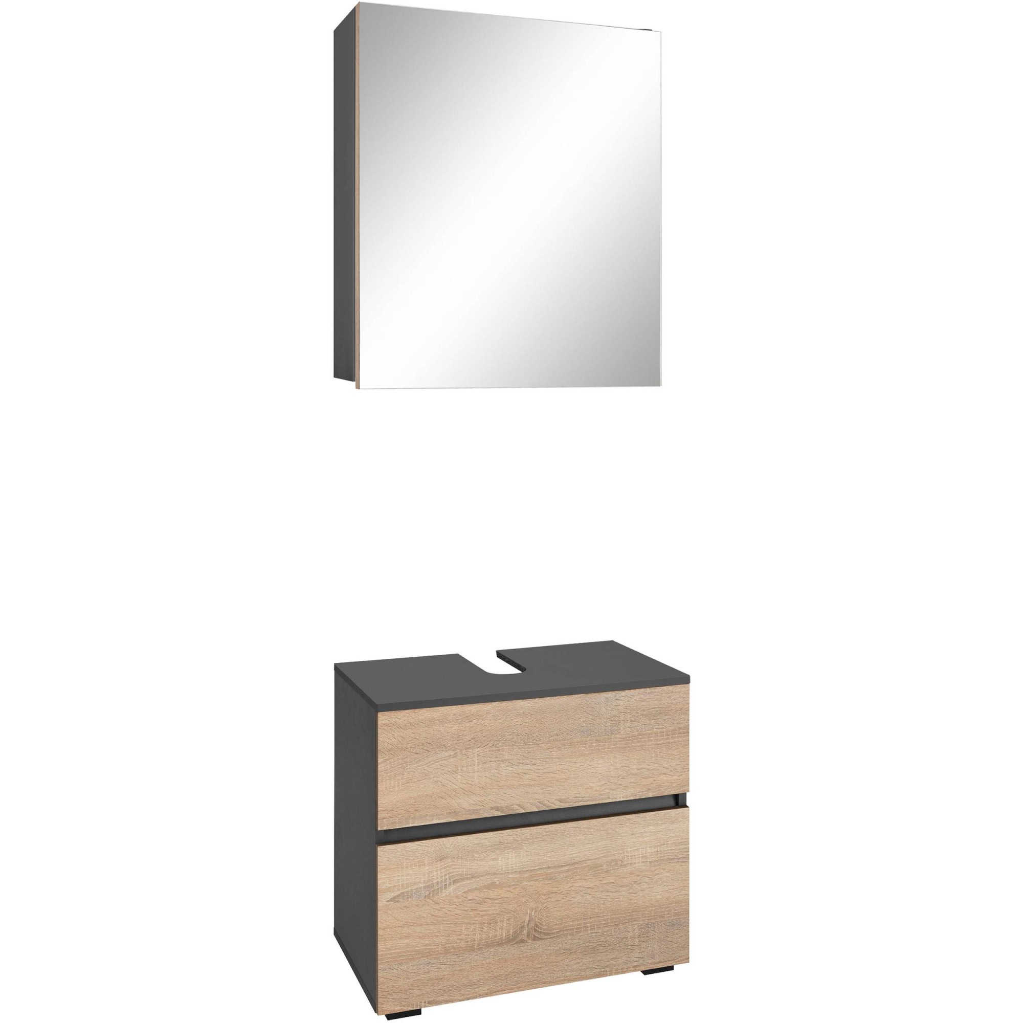 Home affaire Badmöbel-Set »Wisla«, (Set, 2 St.), Spiegelschrank, WBU mit Si günstig online kaufen