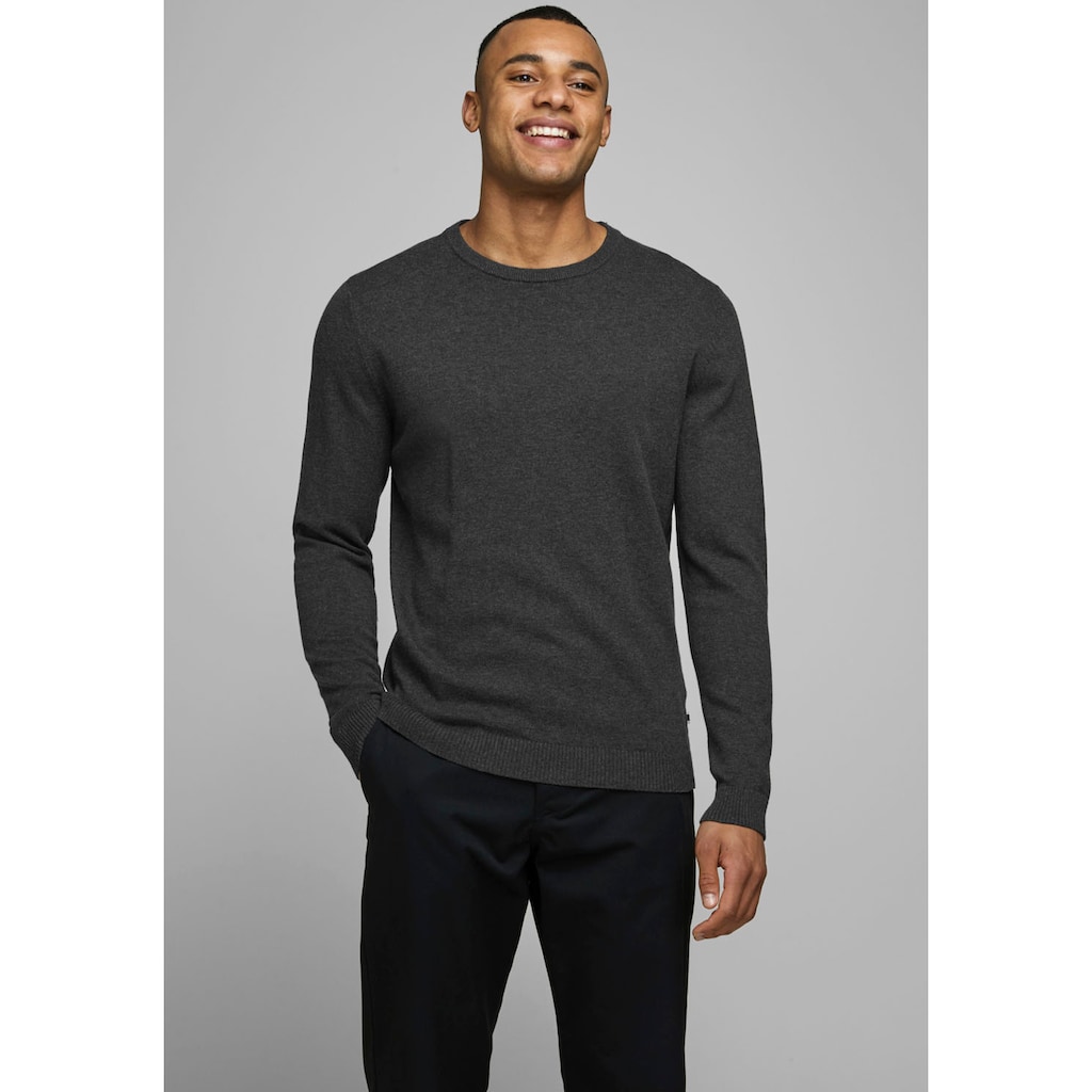 Jack & Jones Rundhalspullover »BASIC KNIT CREW NECK«