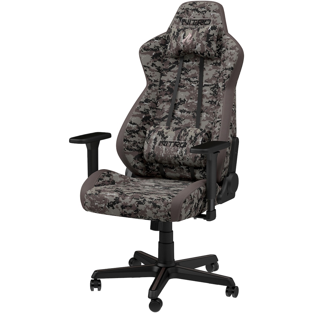 NITRO CONCEPTS Gaming-Stuhl »S300 Urban Camo Gaming Chair«, Bürostuhlzertifizierung DIN EN 1335