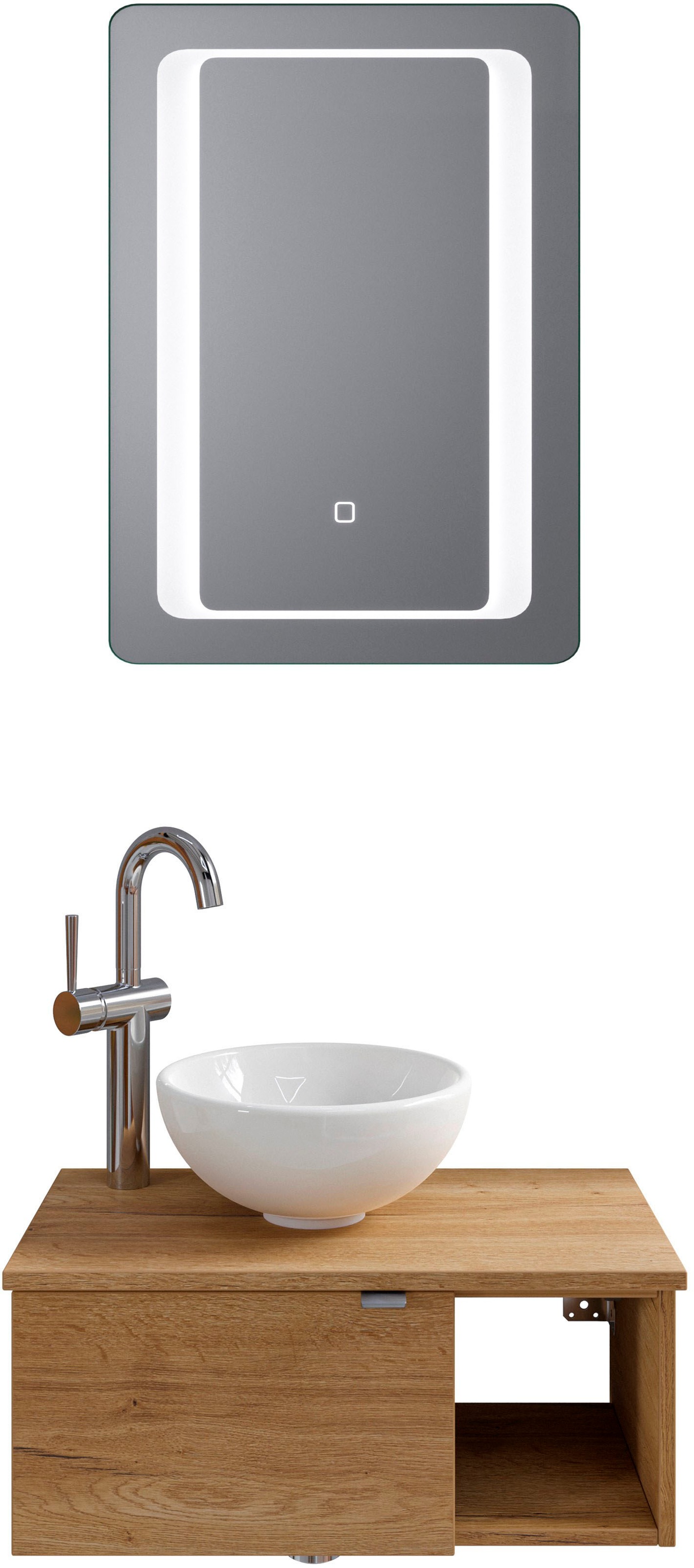 Saphir Badmöbel-Set »Serie 6915«, (4 St.), Gäste-Bad, 61 cm breit, mit LED- günstig online kaufen