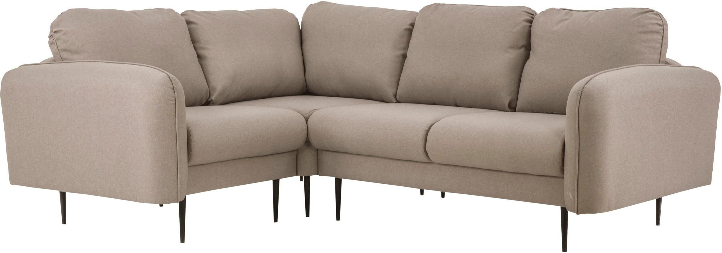 Leonique Ecksofa »Skidi L-Form«, mit losen Rückenkissen und Keder oben auf der Armlehne