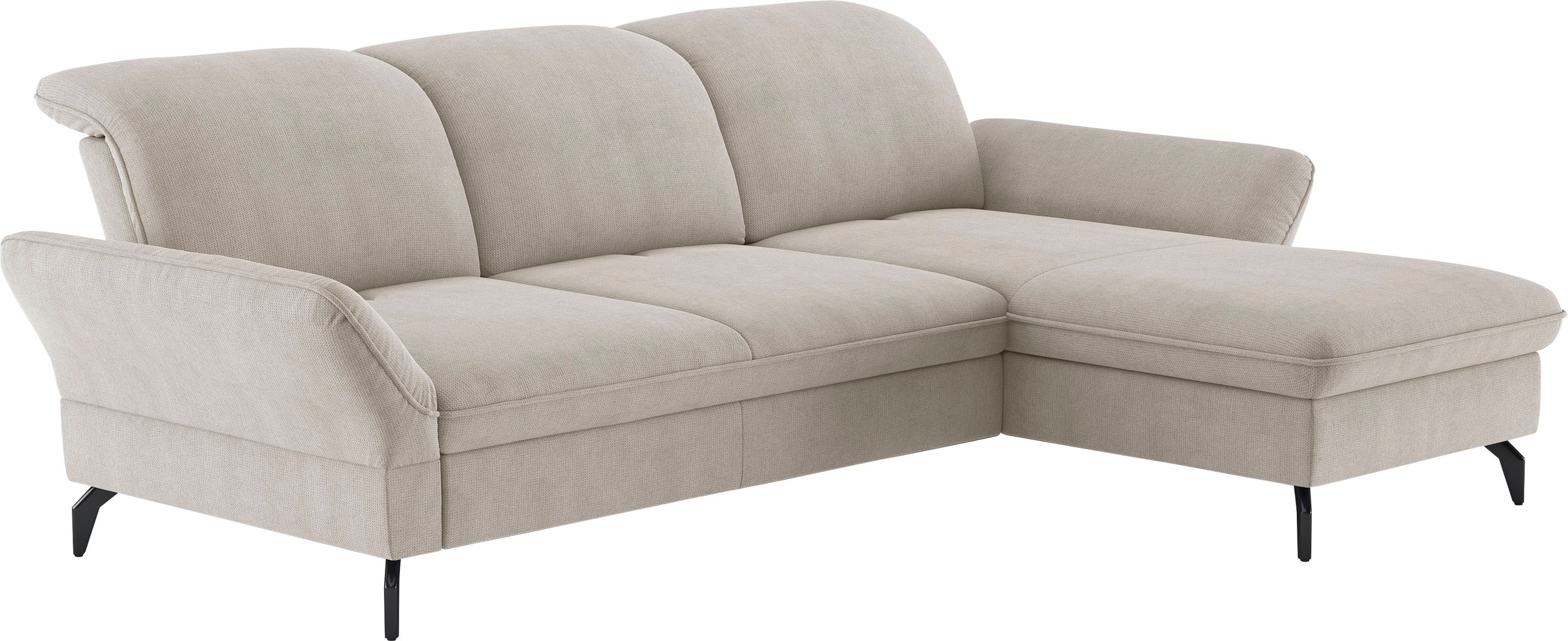 sit&more Ecksofa »Leandro L-Form«, Wahlweise mit Bett-, Kopfteil - und Arml günstig online kaufen