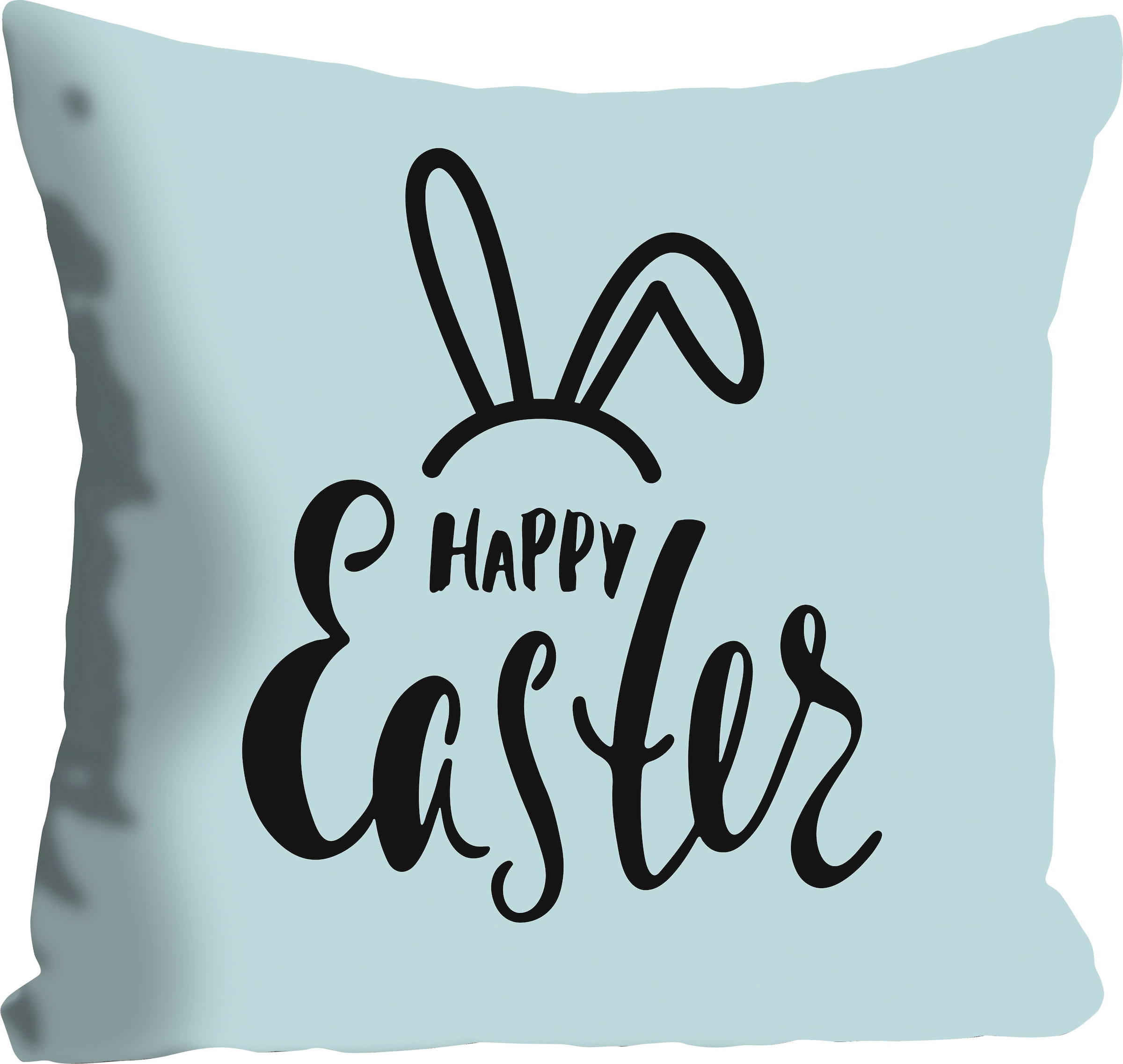 queence Dekokissen »Happy Easter mint«, mit einem österlichen Schriftzug günstig online kaufen