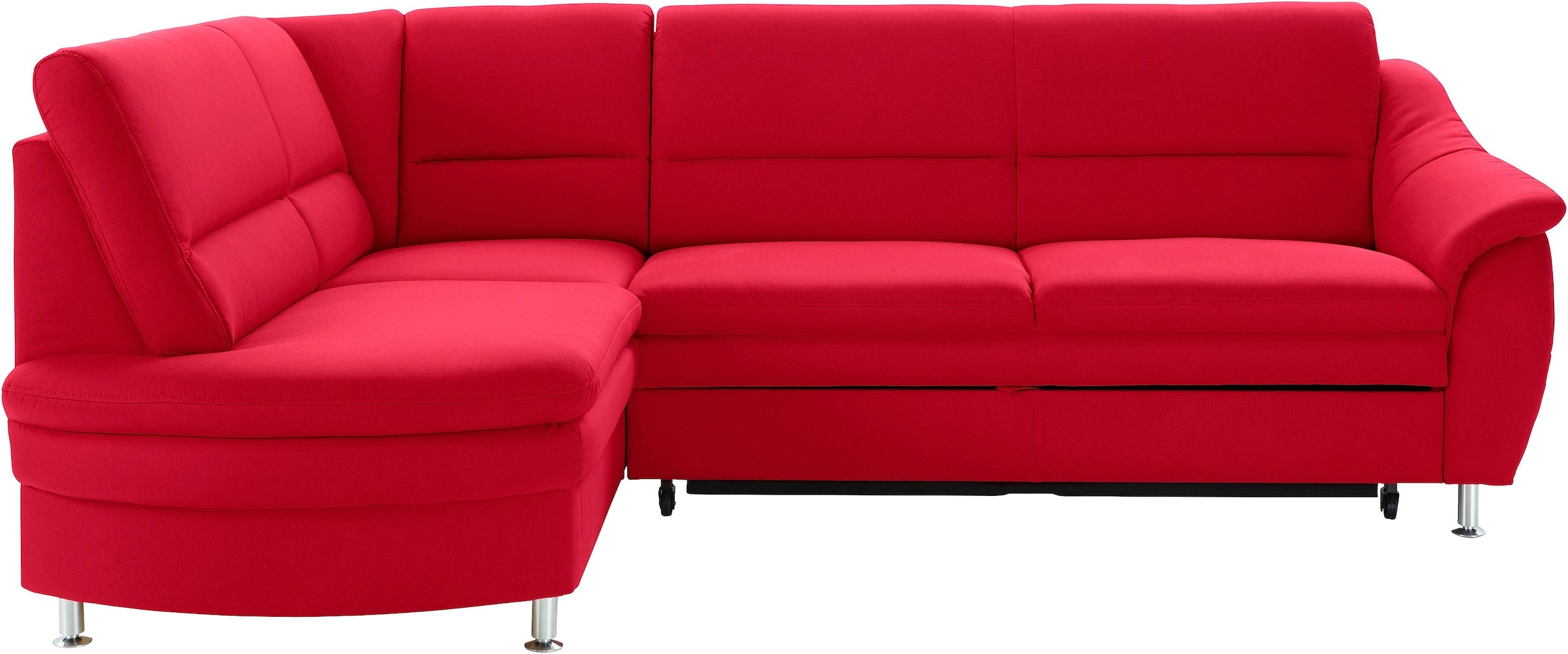 sit&more Ecksofa »Cardoso L-Form«, mit Federkern, wahlweise mit Bettfunktion und Schubkasten