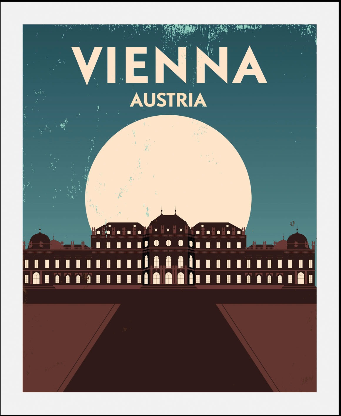 queence Bild »Wien«, Stadt-Städte-Gebäude-Schriftzug-Schriftzüge-Österreich günstig online kaufen
