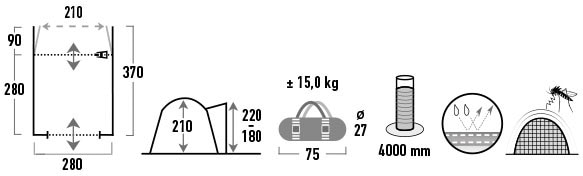 High Peak Buszelt »Trentino 2.0«