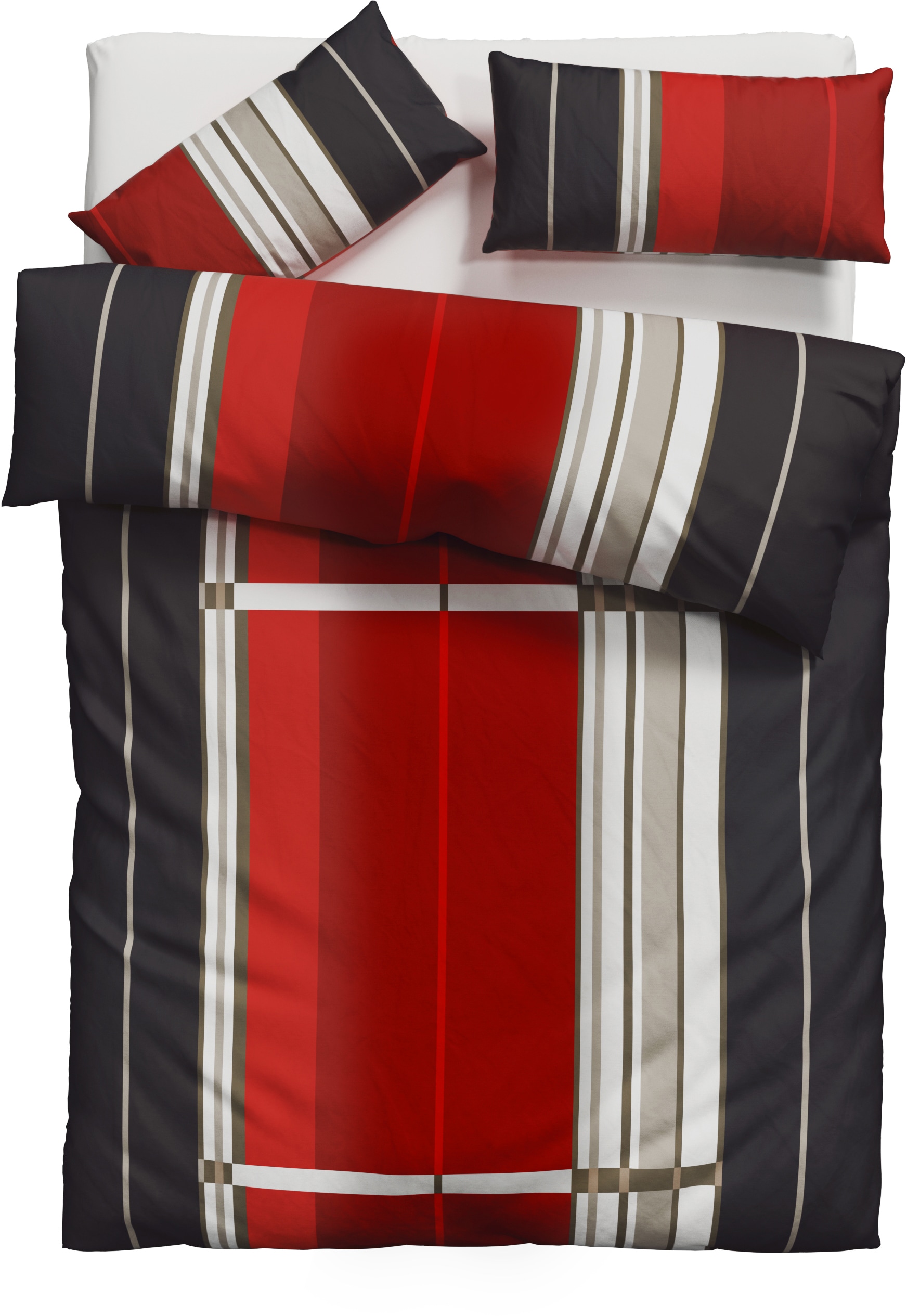 H.I.S Bettwäsche »Golfi in Gr. 135x200 oder 155x220 cm« 2 tlg. Bettwäsche aus Baumwolle, sportliche Bettwäsche mit Streifen