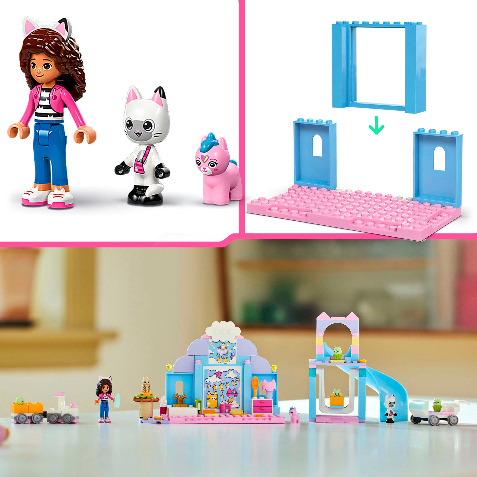 LEGO® Konstruktionsspielsteine »Gabbys Kätzchen Öhrchen (10796), LEGO Gabby's Dollhouse«, (165 St.), Made in Europe