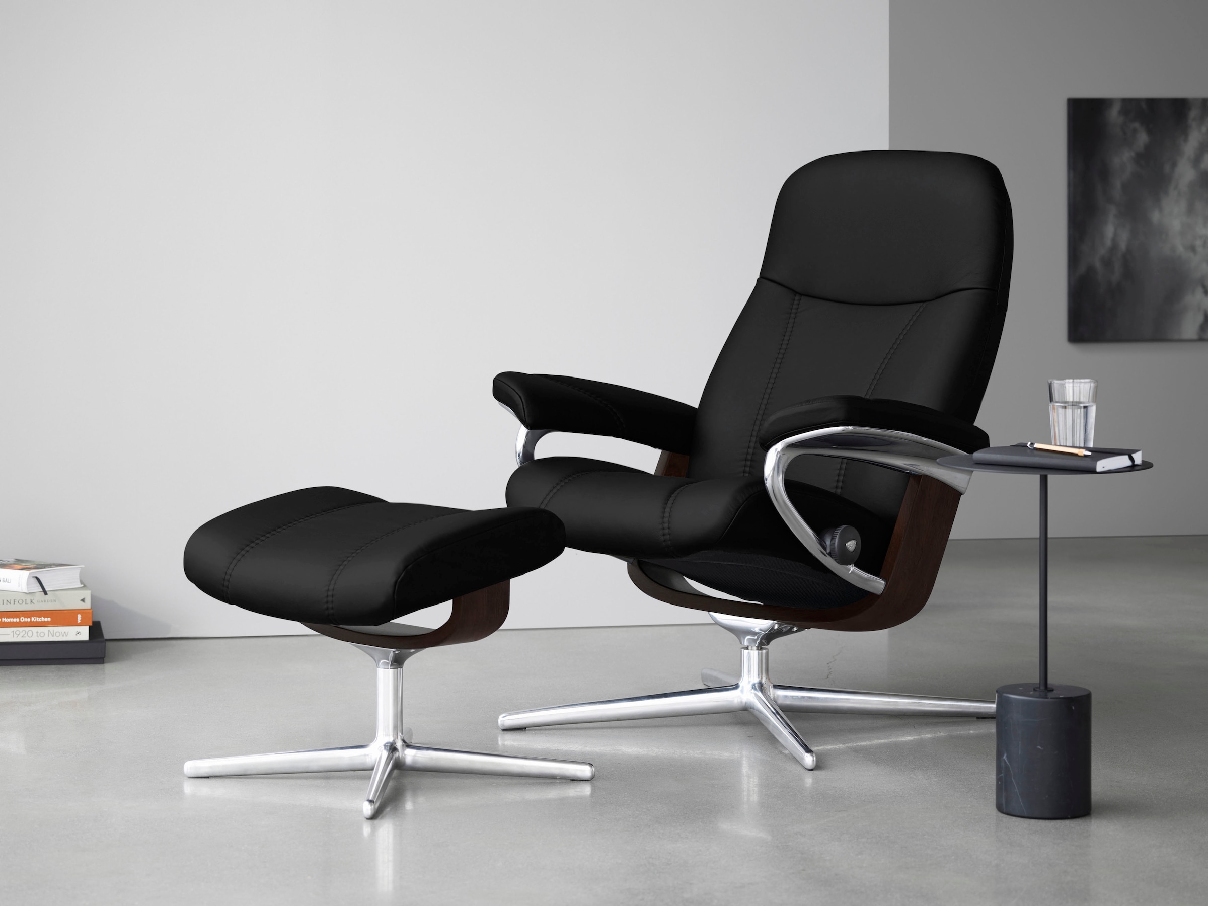 Stressless Relaxsessel "Consul" Set, Relaxsessel mit Hocker, mit Hocker, mi günstig online kaufen