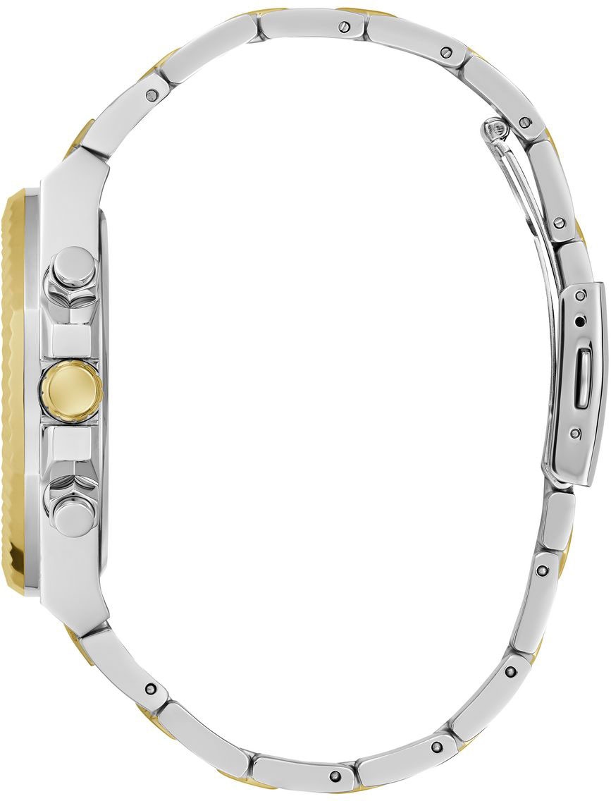 Guess Multifunktionsuhr »EQUITY«, Armbanduhr, Quarzuhr, Herrenuhr, Edelstahlarmband