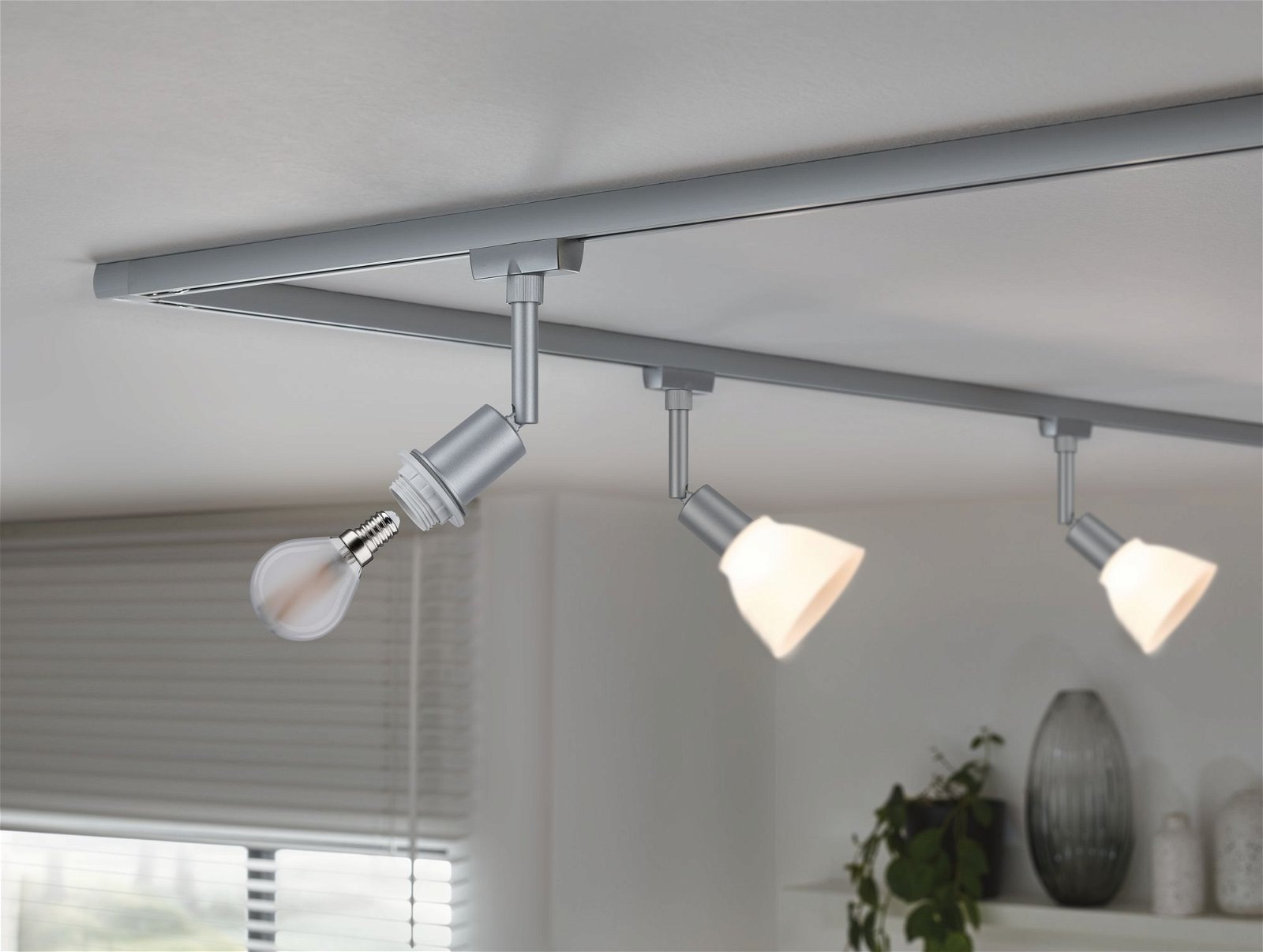 Paulmann Schienensystem-Leuchten »URail Schienenspot DecoSystems Basic E14 max. 20W 230V«, Einzelspot, dimmbar
