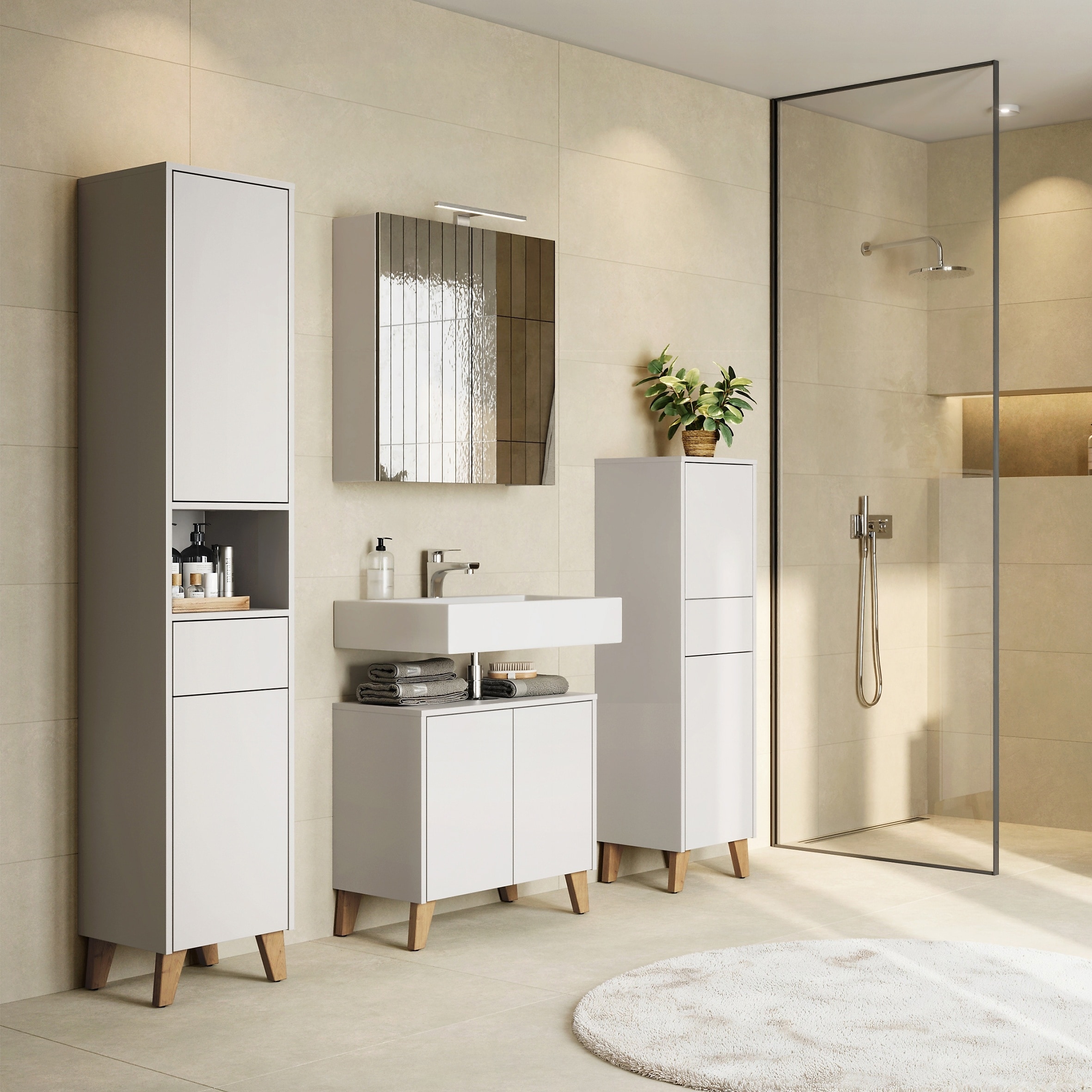GERMANIA Badmöbel-Set »GW-Arnea« 4 Stk. tlg.