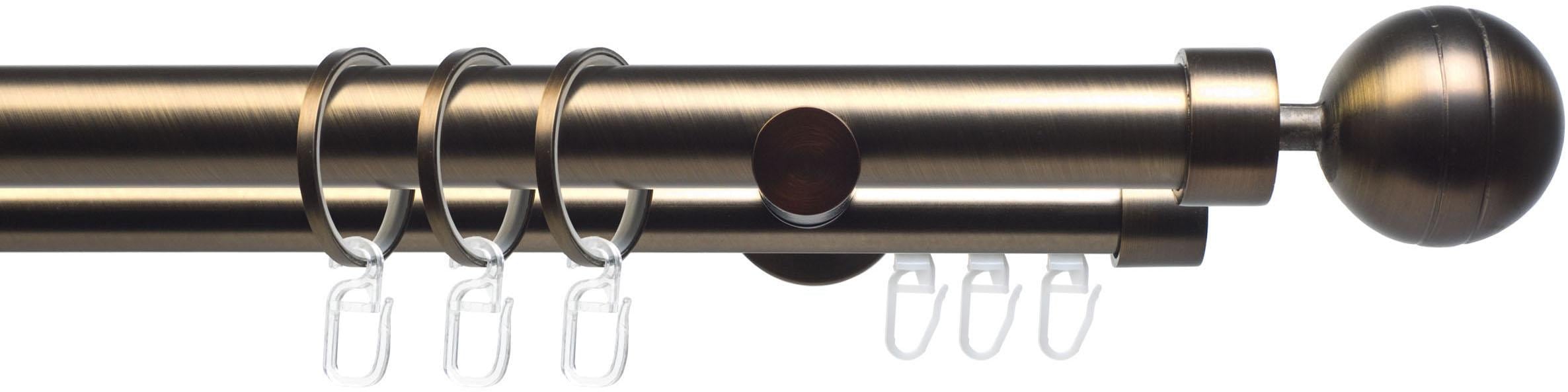 Liedeco Gardinenstange »CELKUGEL02SG2L« Ø 25 mm 2 läufig-läufig Fixmaß 2-lä günstig online kaufen