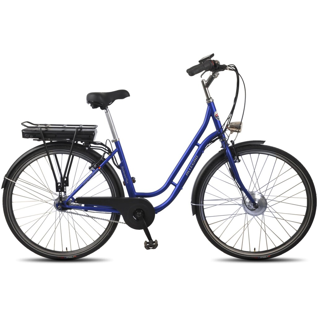 ALLEGRO E-Bike »Boulevard Plus 03 Blue«, 7 Gang, Shimano, Nexus, Frontmotor 250 W
