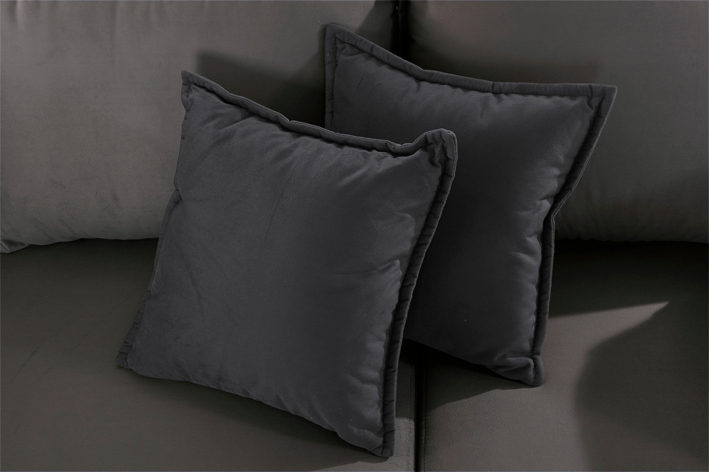 INOSIGN Ecksofa »Asra L-Form«, incl. Bettfunktion und Bettkasten, Seitentasche im Armteil, Federkern