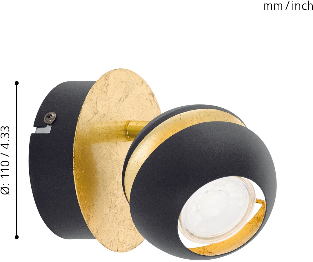 EGLO LED Wandleuchte »NOCITO«, 1 flammig, Leuchtmittel GU10   LED wechselba günstig online kaufen