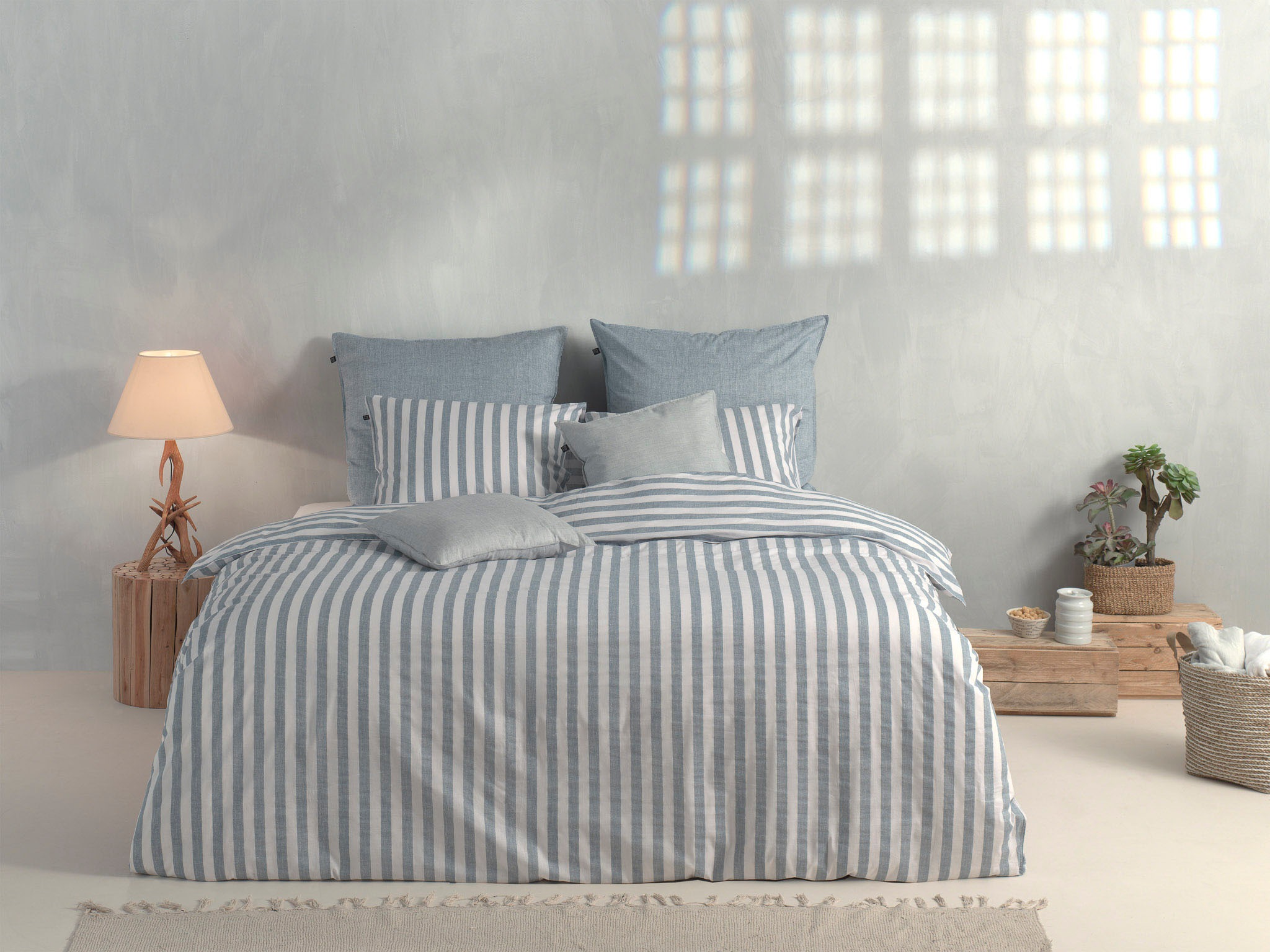 ZO HOME Bettwäsche »Banda-di-Lino« 3 Stk. tlg. Bettwäsche aus 100% Baumwoll günstig online kaufen