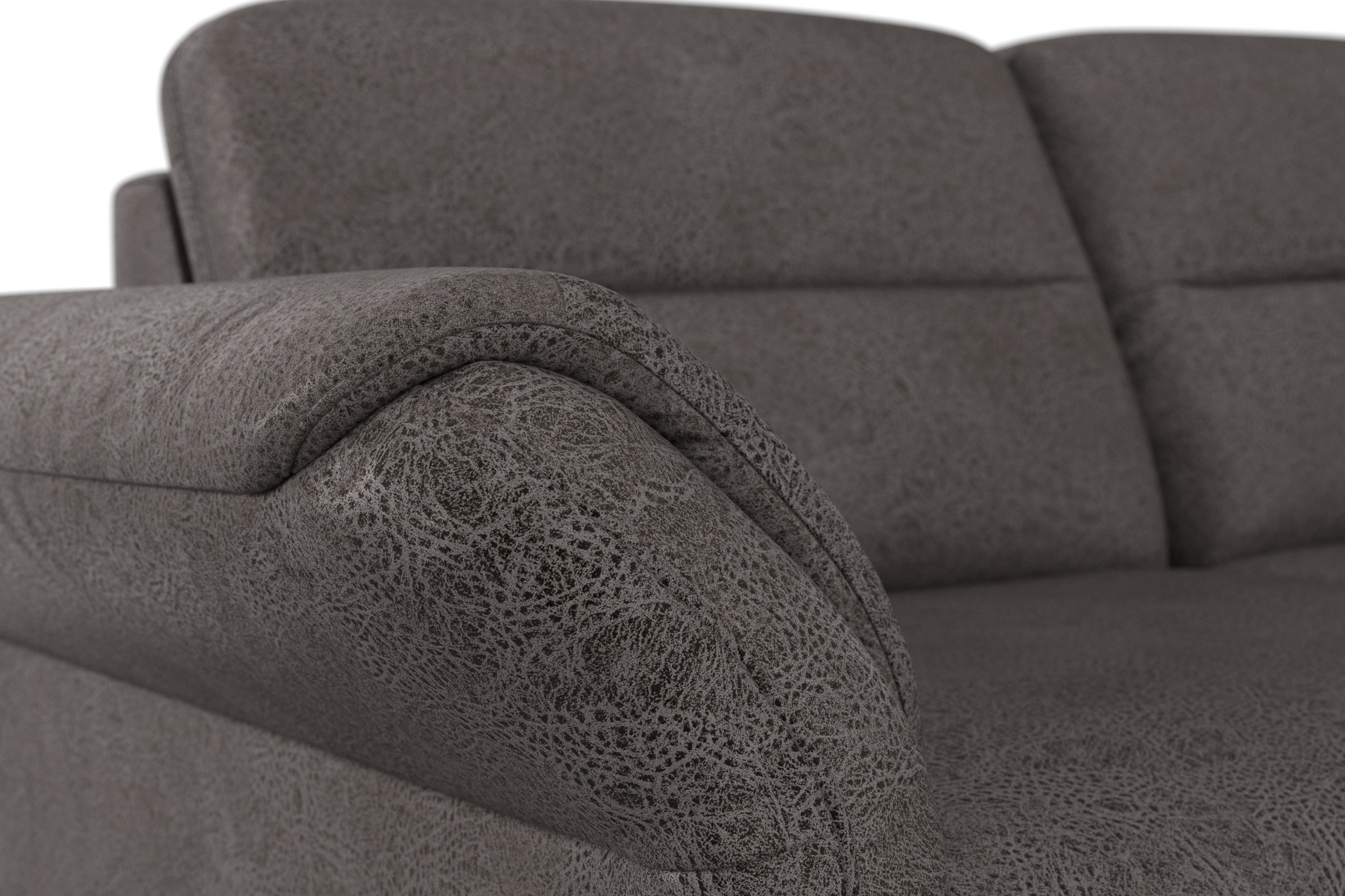 sit&more Ecksofa »Mellum L-Form«, Federkern, wahlweise mit Bettfunktion, Stauraum und Armteilfunktion