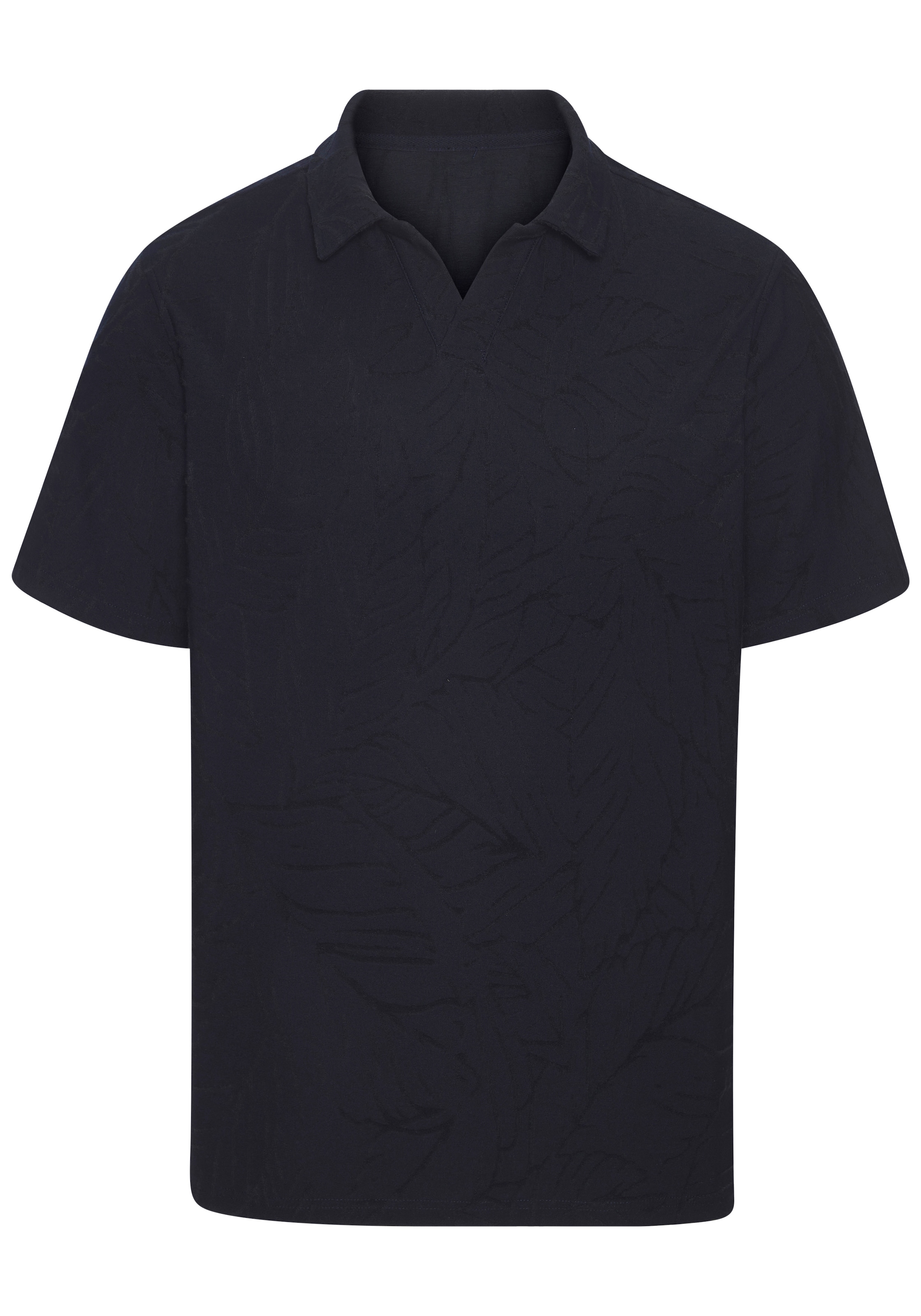 Beachtime Poloshirt », T-Shirt mit Kragen« neue Strukturqualität im Blätter-Design