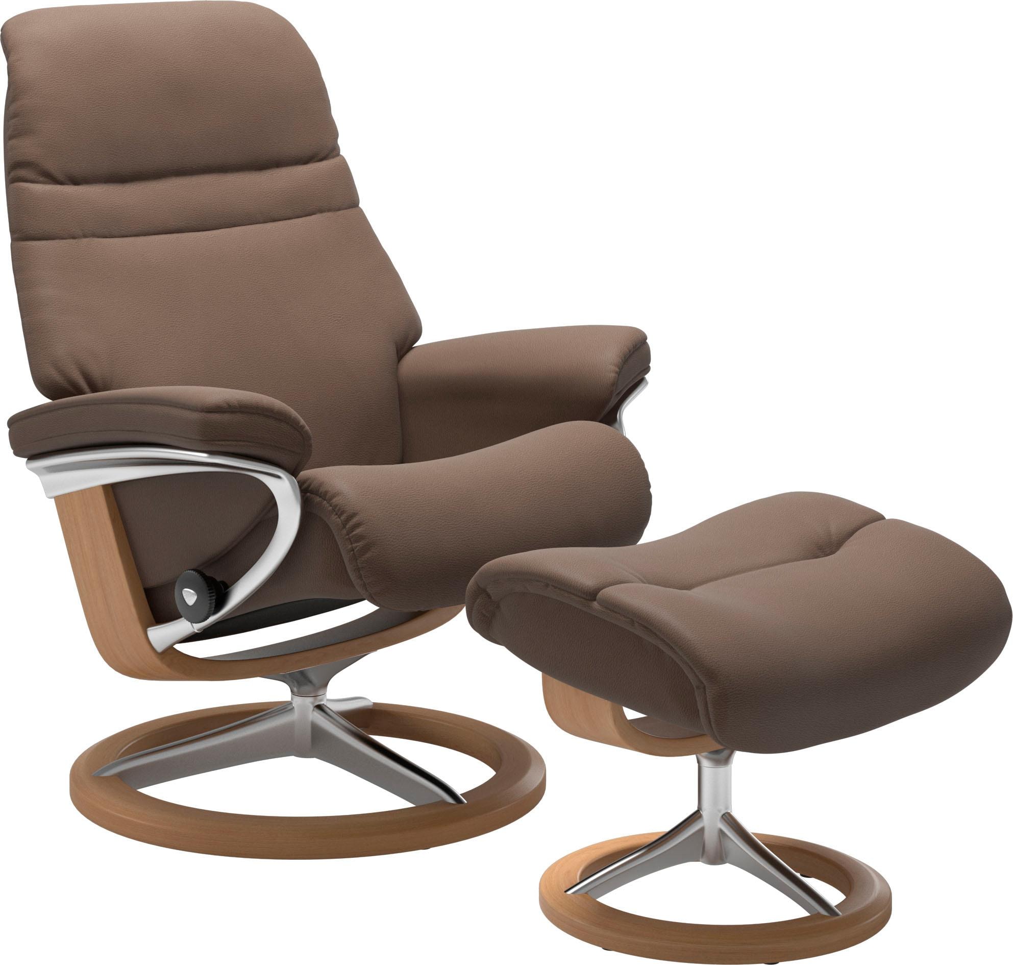 Stressless® Relaxsessel »Sunrise« Relaxsessel mit Hocker, mit Signature Bas günstig online kaufen