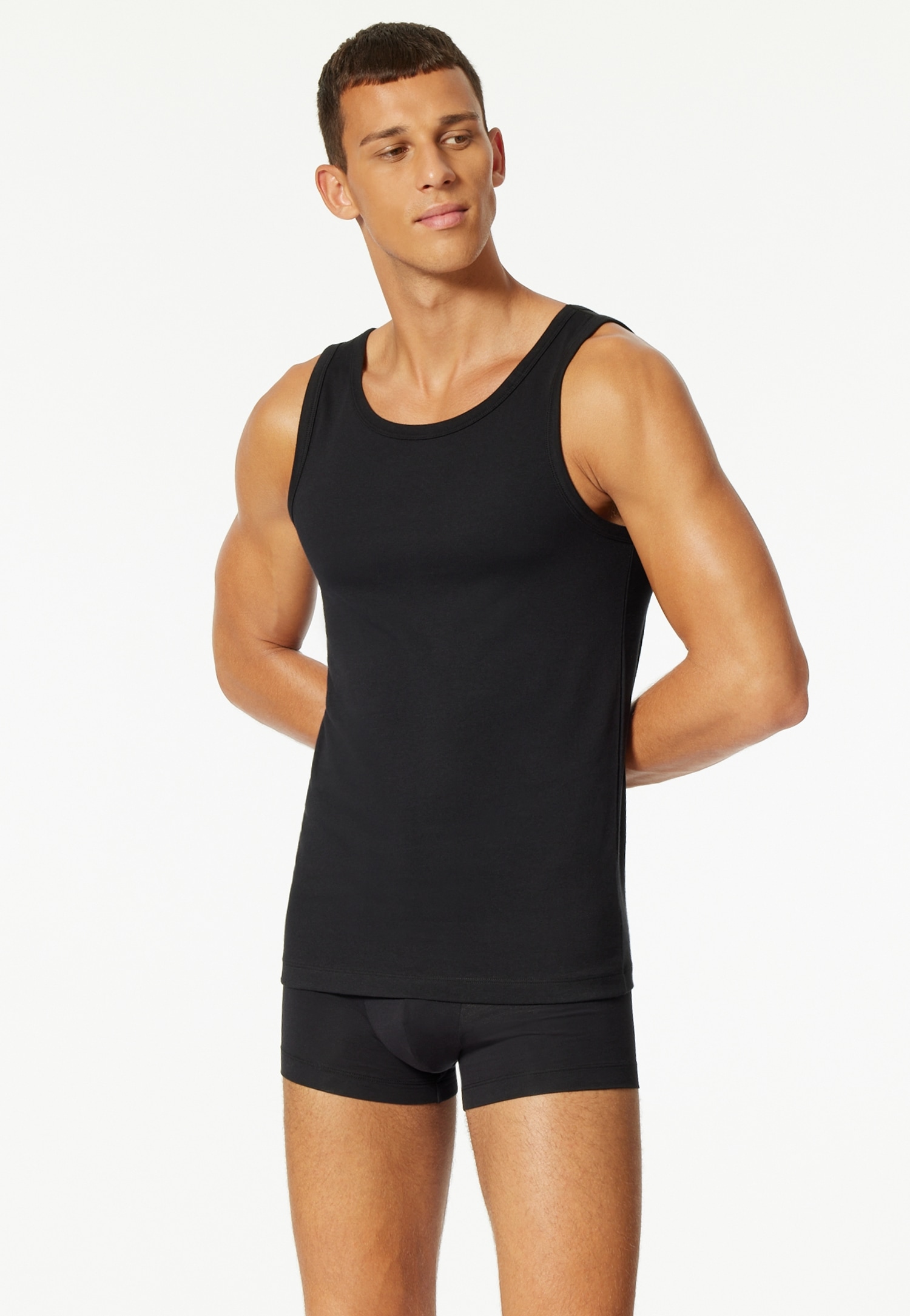 uncover by SCHIESSER Unterhemd »Uncover Cotton« 2er Pack,  Rundhals, elastisch, Cotton-Mix, Multipack