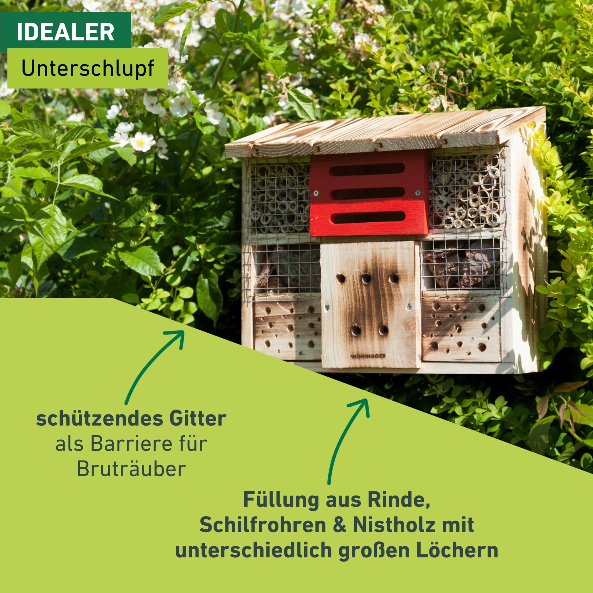 Windhager Insektenhotel »Zur Linde« BxTxH: 30x14x28 cm