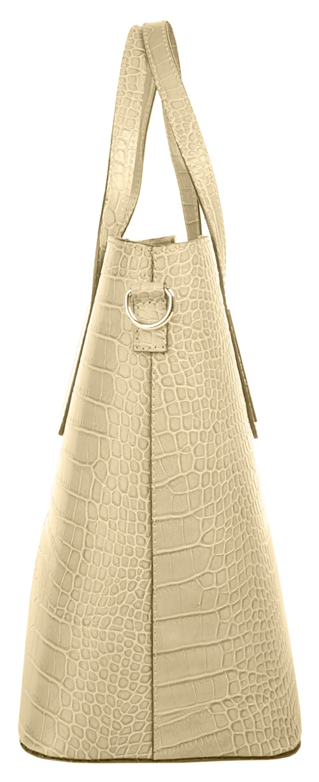 Cluty Henkeltasche, echt Leder, Made in Italy