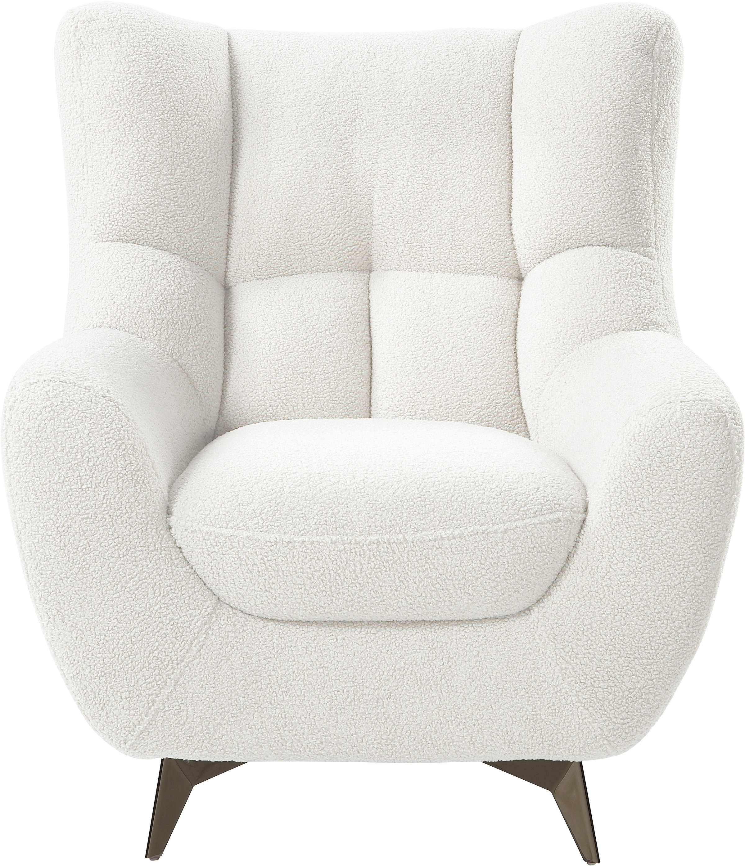 ATLANTIC home collection Sessel »Shawn«, mit Federkern, trendy Bezug mit Te günstig online kaufen