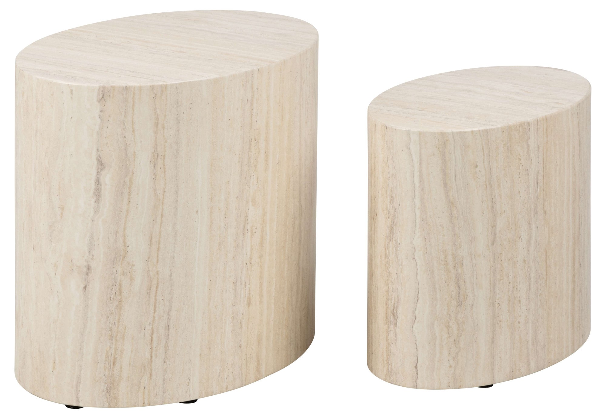 ACTONA GROUP Couchtisch »Mice Anstelltisch, Sofatisch, TOPSELLER!«, (Couchtisch, Beistelltisch), Beistelltisch, moderne ovale Form (Set, 2 st). in verschiedenen Farben